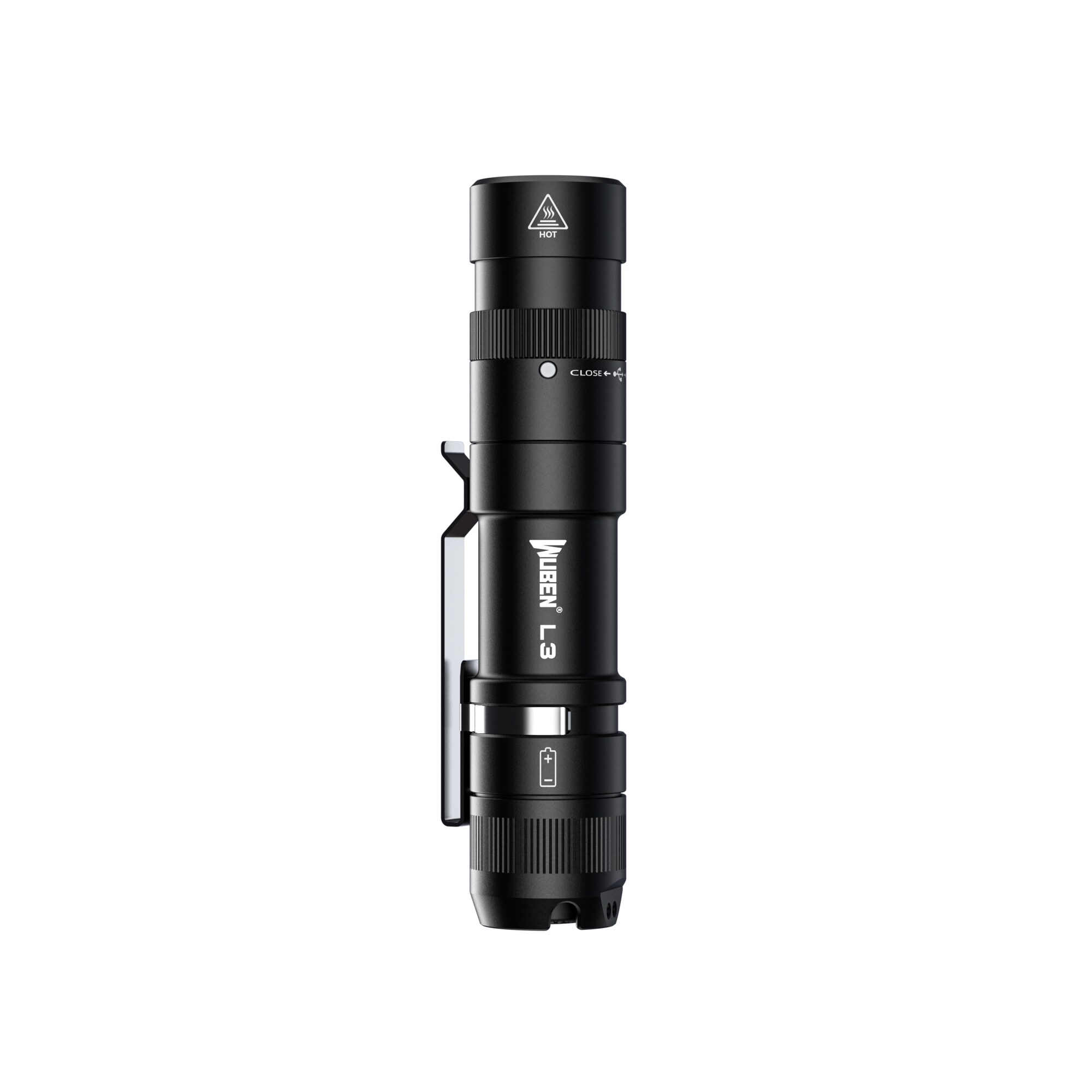 Torcia Wuben L3 Black con funzione powerbank - 3000 lumen
