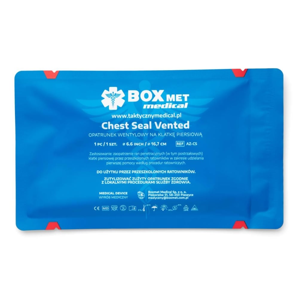 Bendaggio Boxmet Medical Chest Seal Vented ventilato