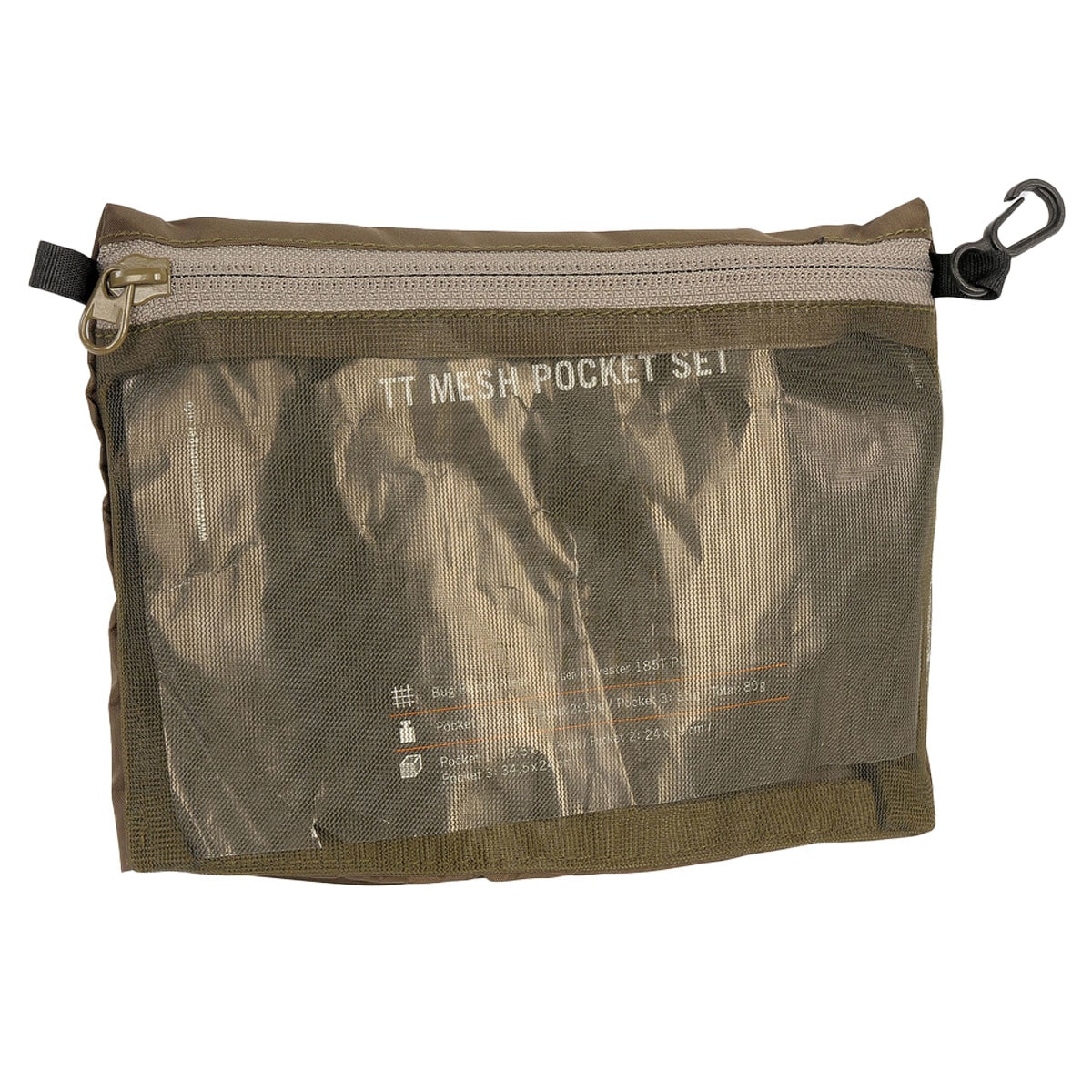 Set di organizer Tasmanian Tiger Mesh Pockets - Olive