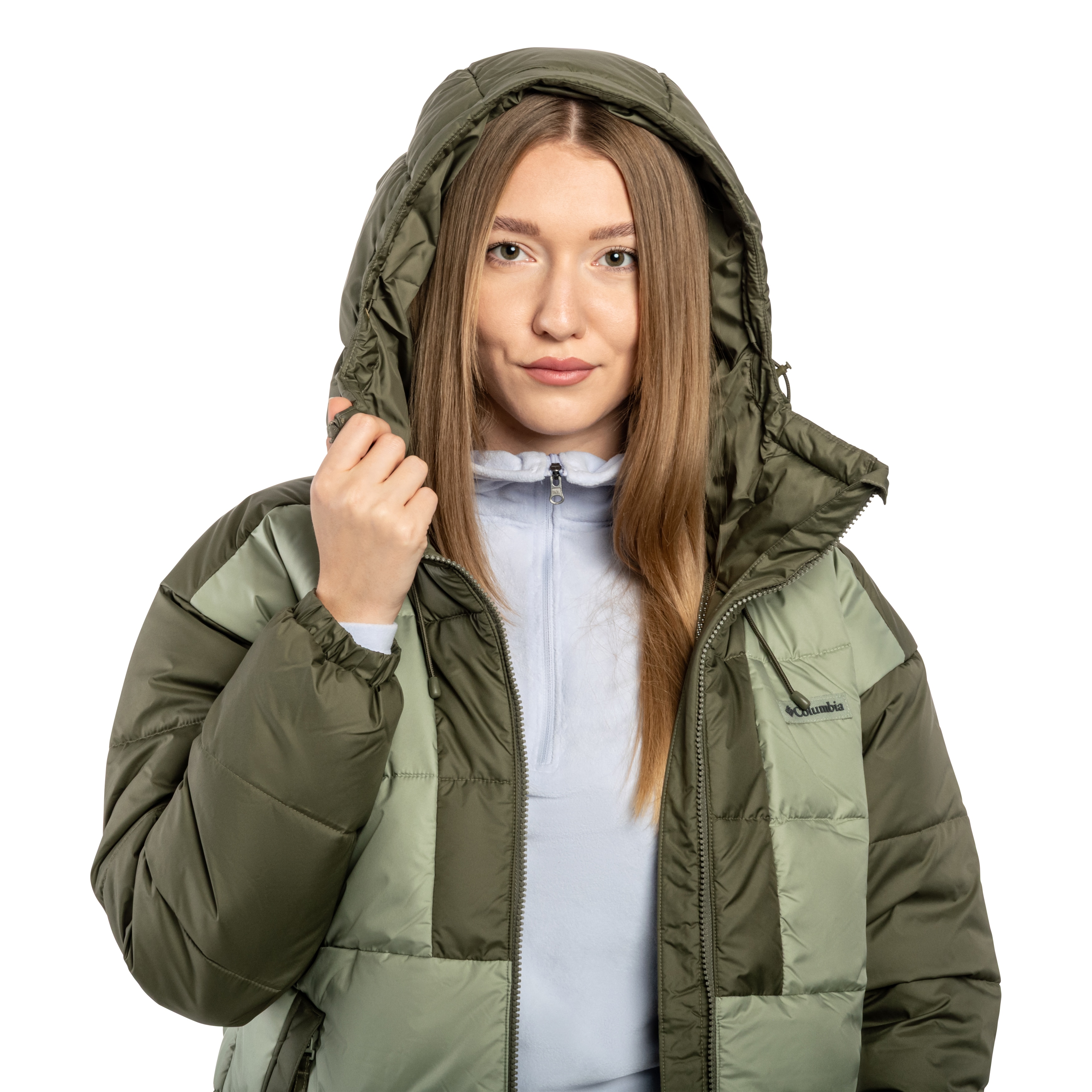 Giacca Columbia Pike Lake III Hooded da donna - Safari/Stone Green