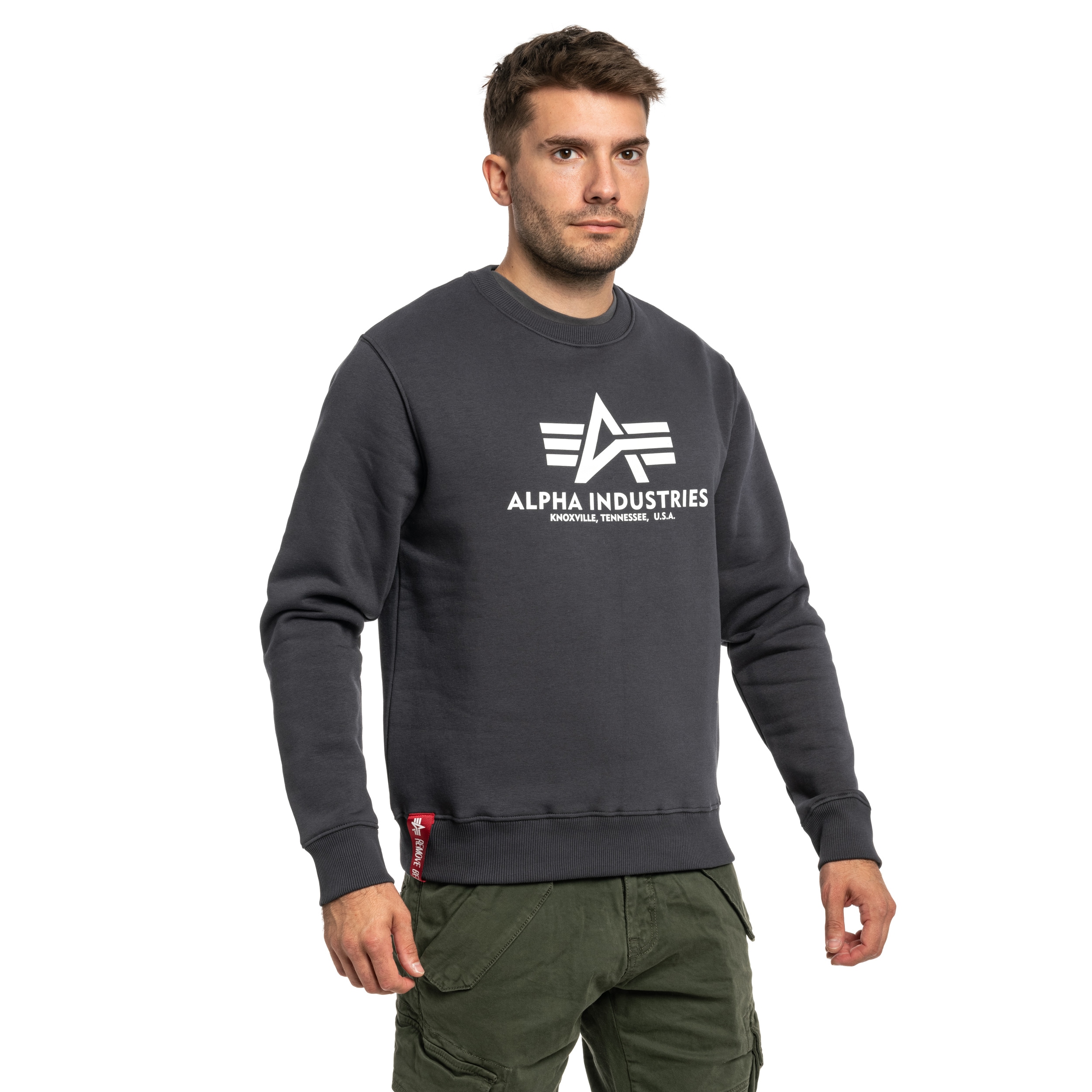 Felpa Alpha Industries Basic Sweater - Navy
