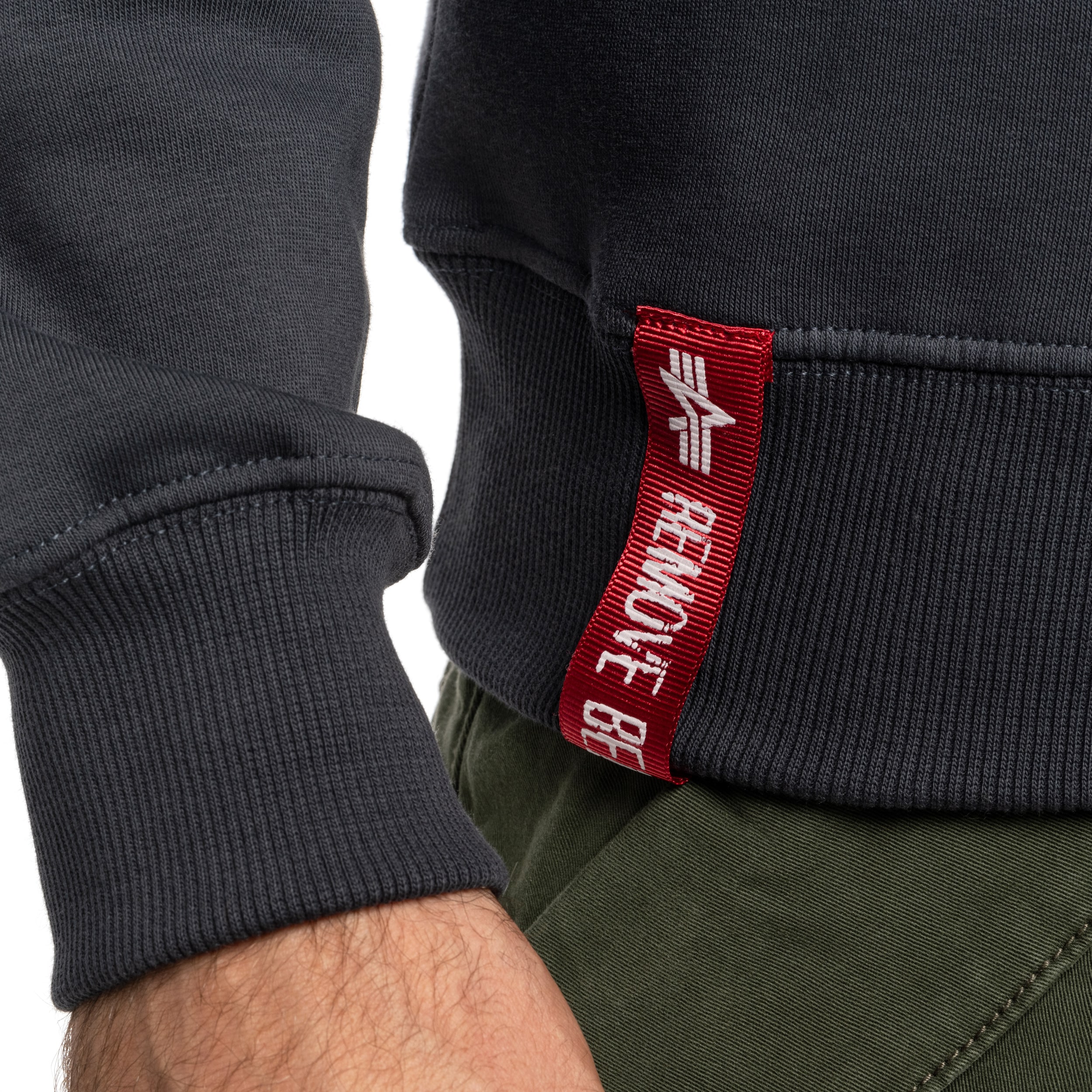 Felpa Alpha Industries Basic Sweater Small Logo - Navy