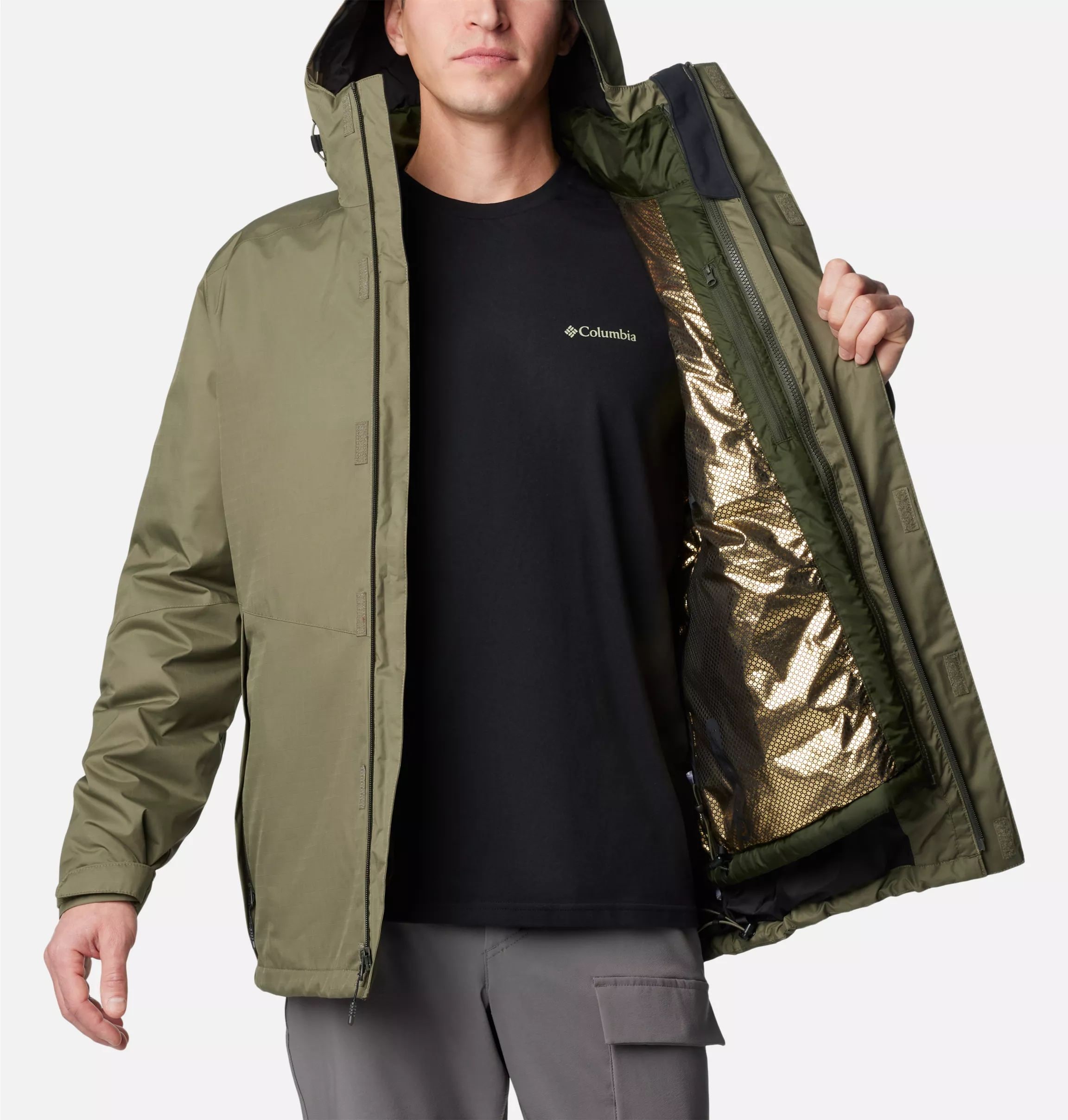 Giacca Columbia Oak Harbor Waterproof Insulated - Stone Green