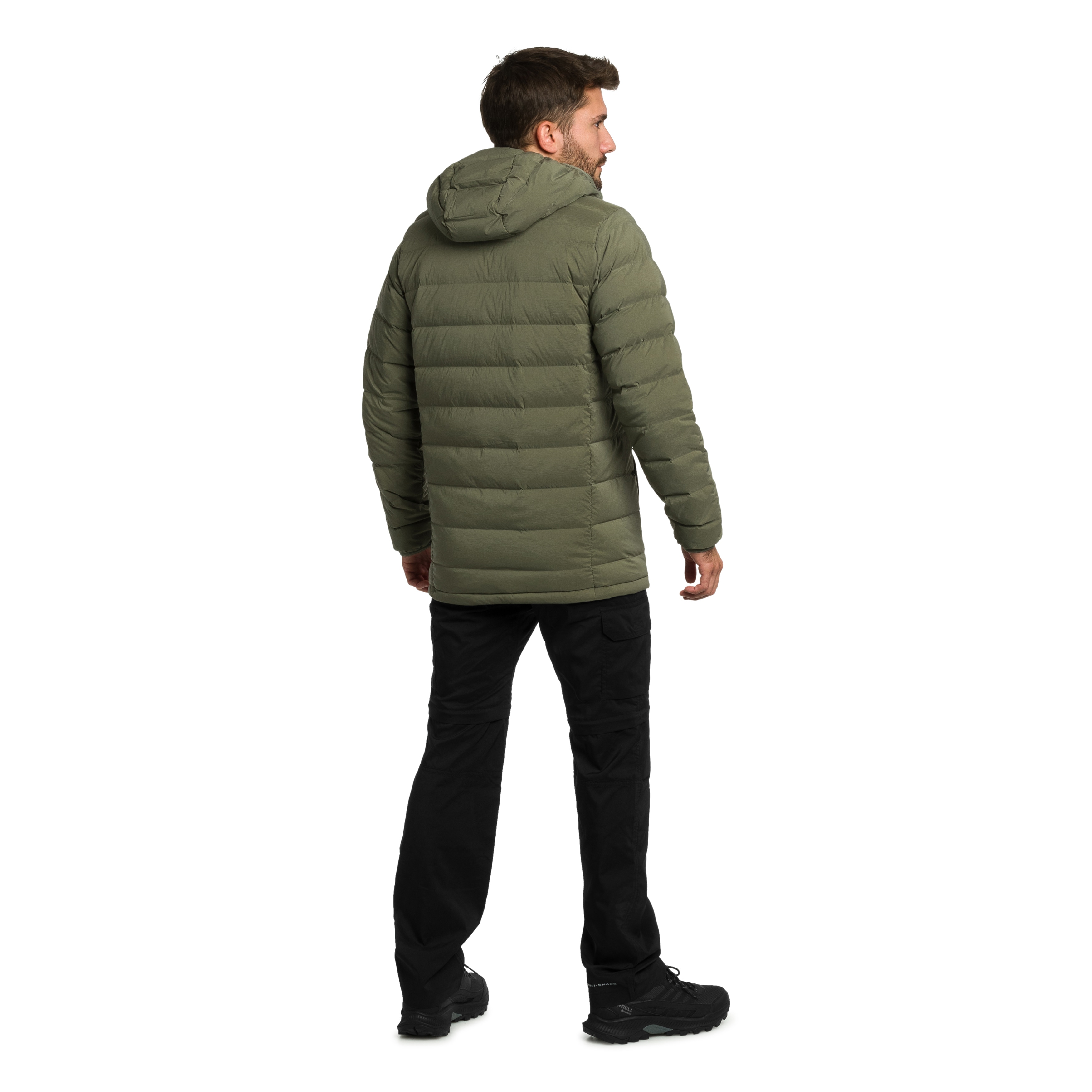 Giacca Columbia Drift Peak Stretch Down Hooded - Stone Green