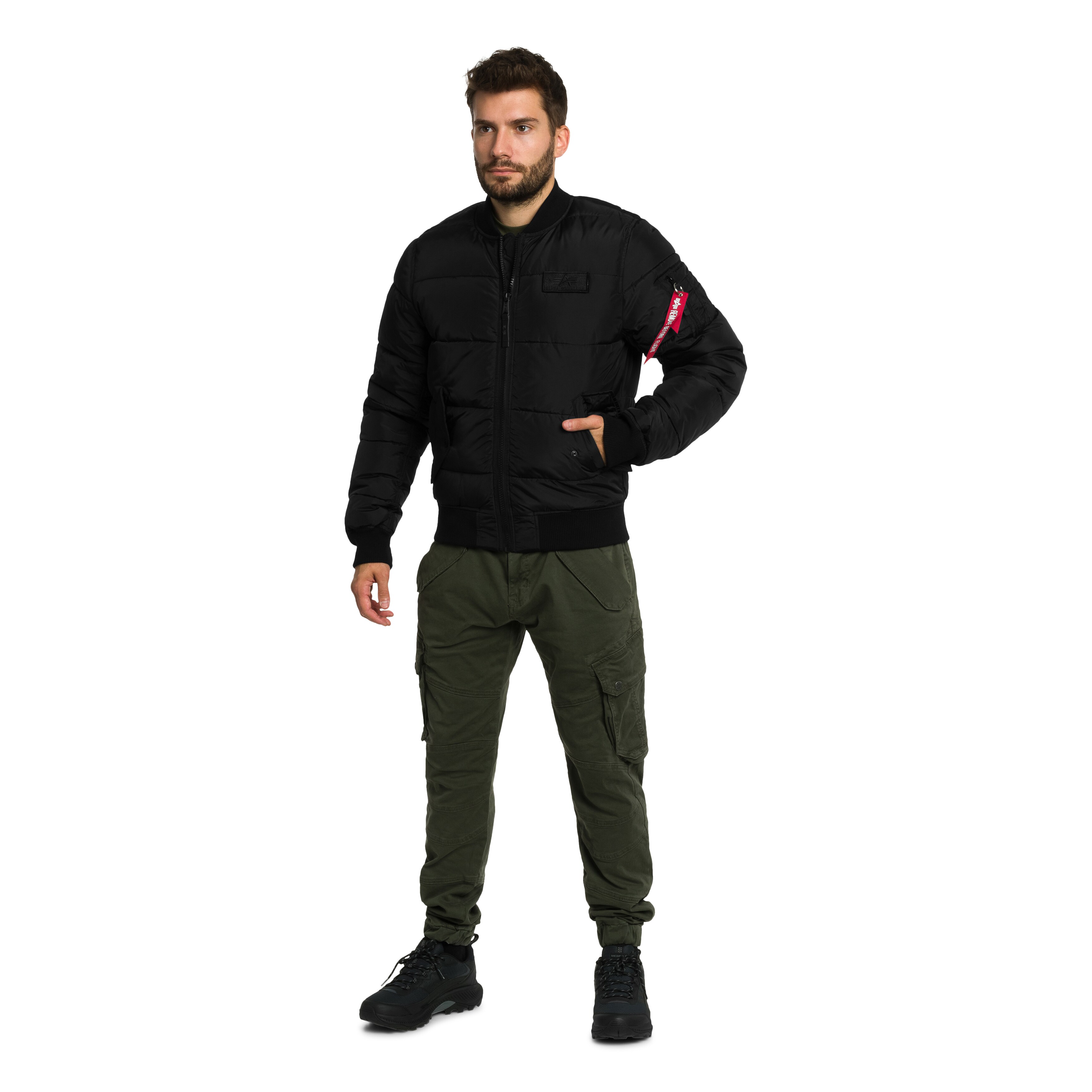 Giacca Alpha Industries MA-1 Puffer Bomber - Black