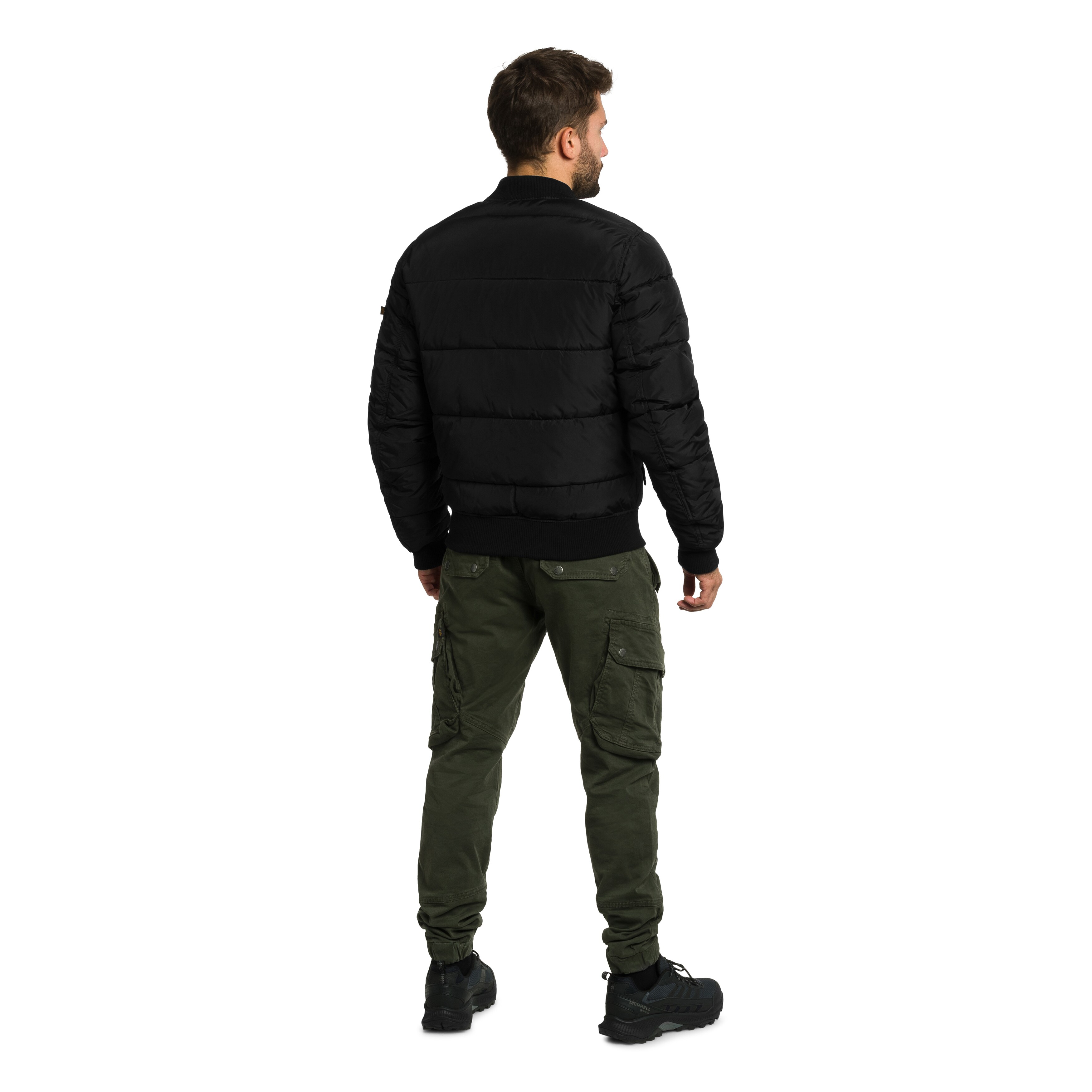 Giacca Alpha Industries MA-1 Puffer Bomber - Black