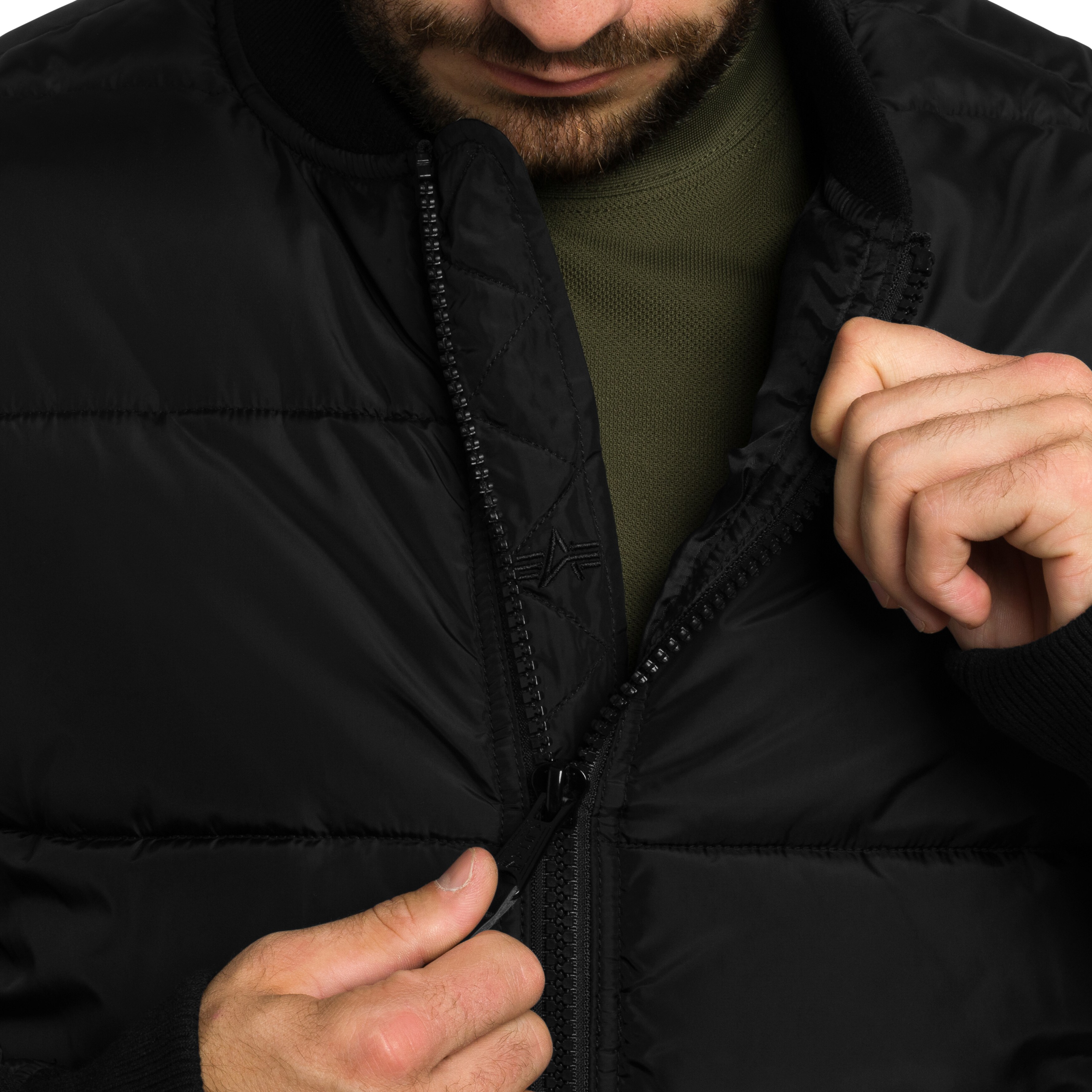 Giacca Alpha Industries MA-1 Puffer Bomber - Black