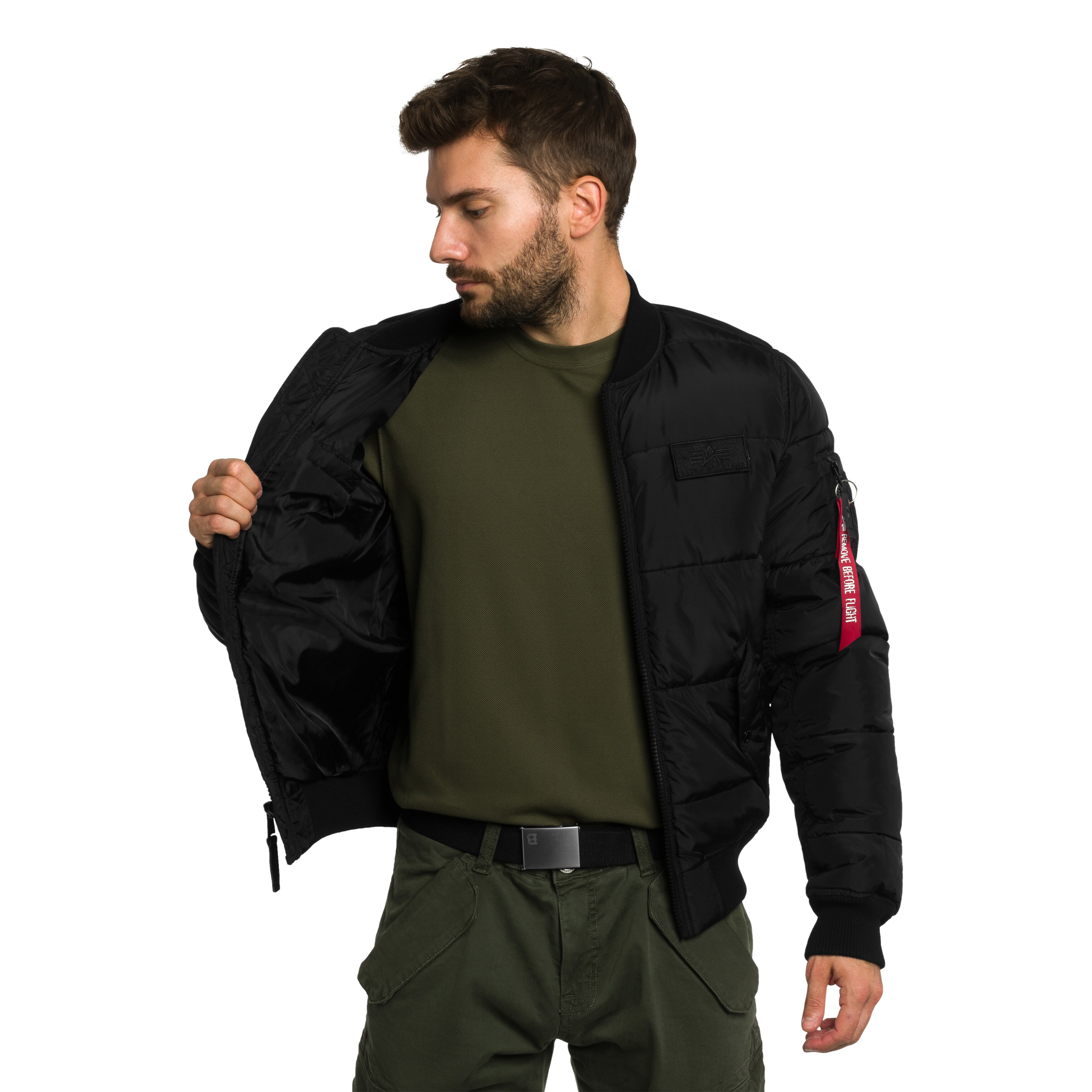 Giacca Alpha Industries MA-1 Puffer Bomber - Black