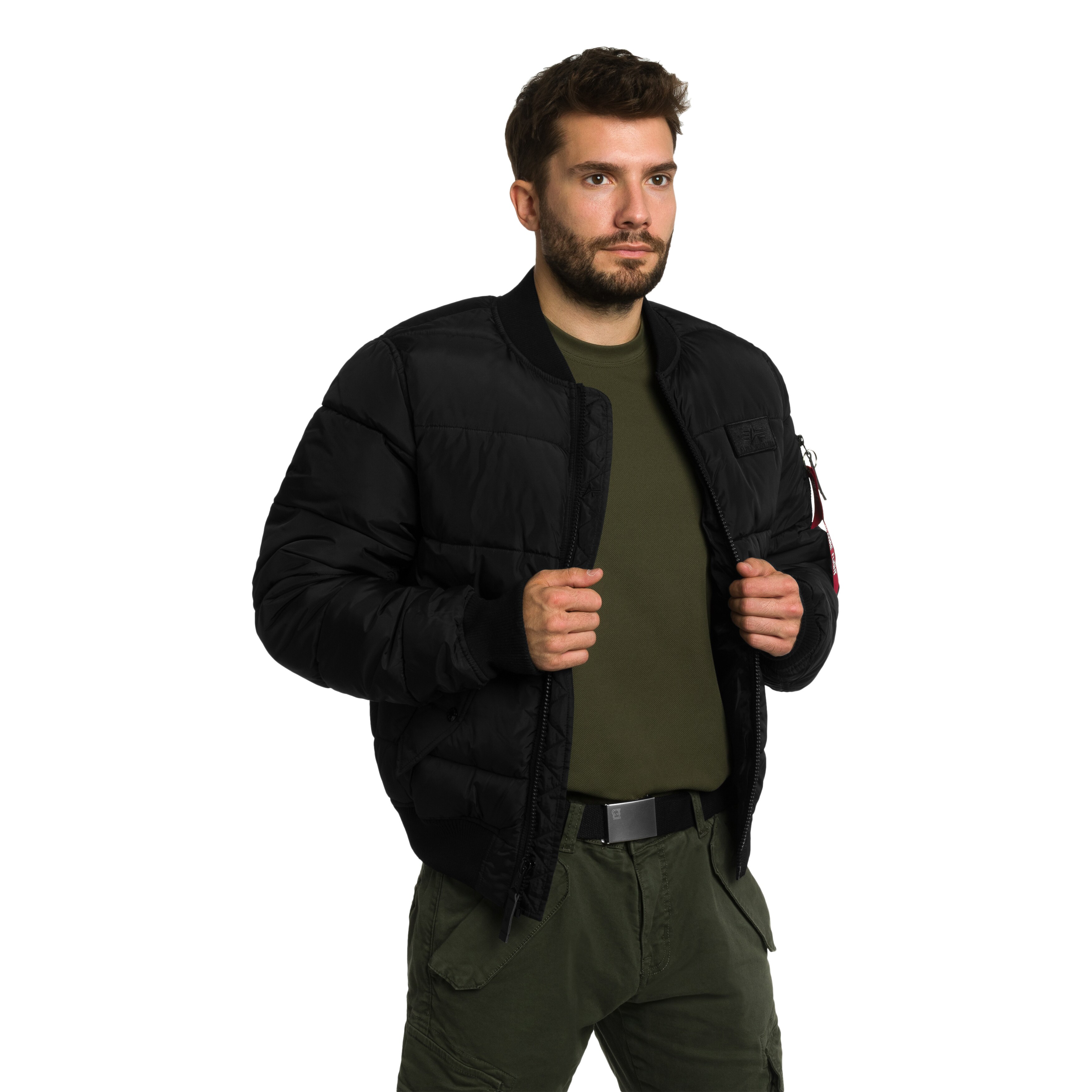 Giacca Alpha Industries MA-1 Puffer Bomber - Black
