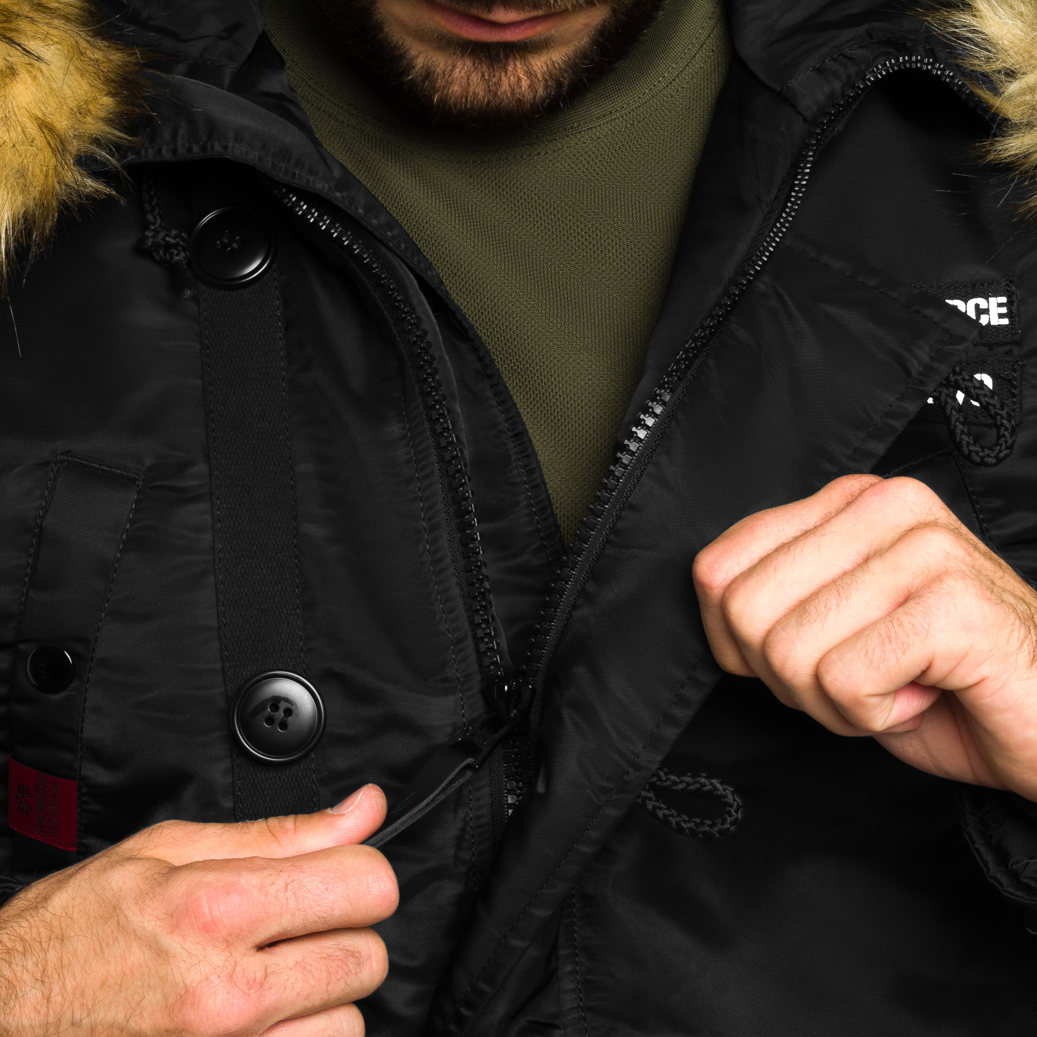 Giacca Alpha Industries N3B Airborne - Black