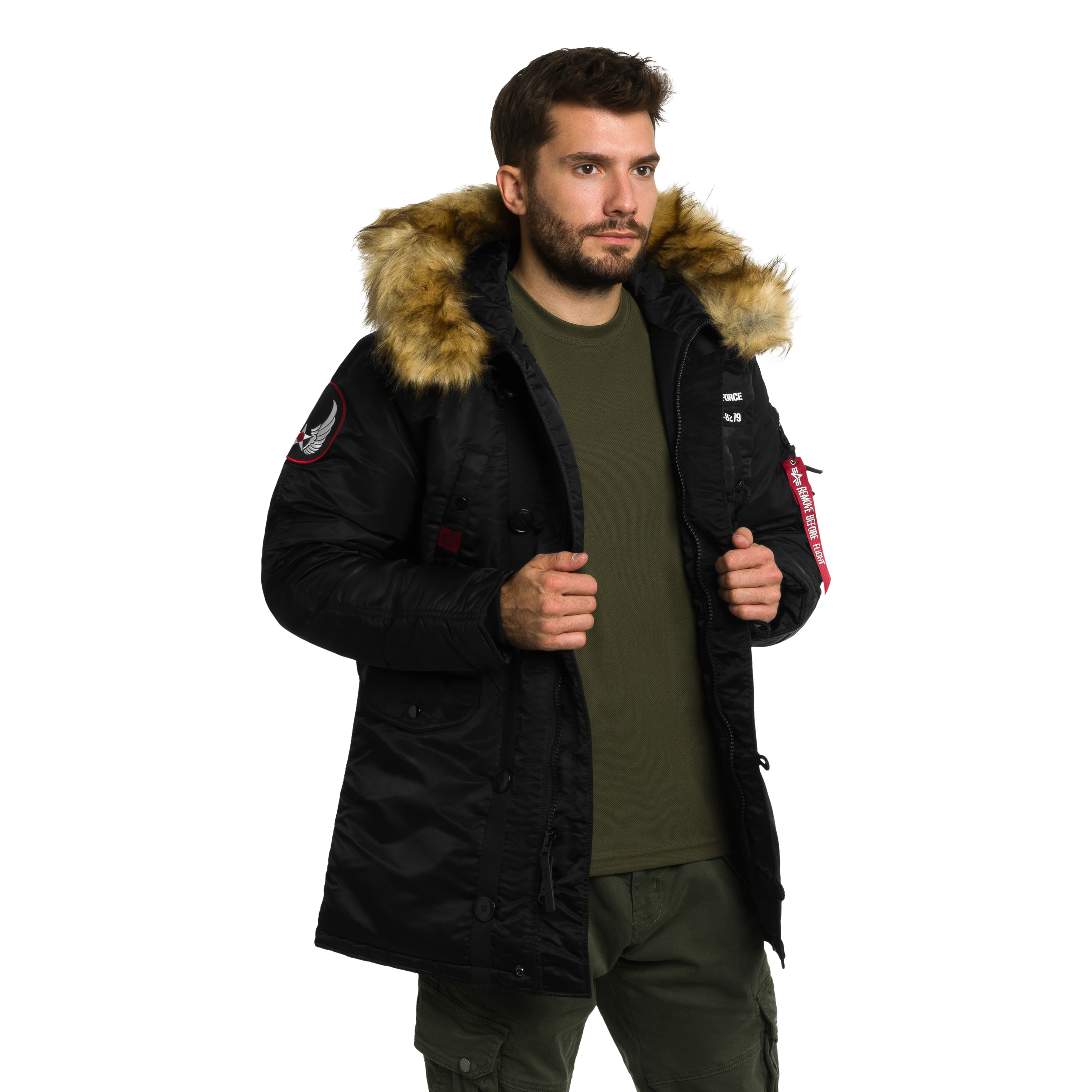 Giacca Alpha Industries N3B Airborne - Black