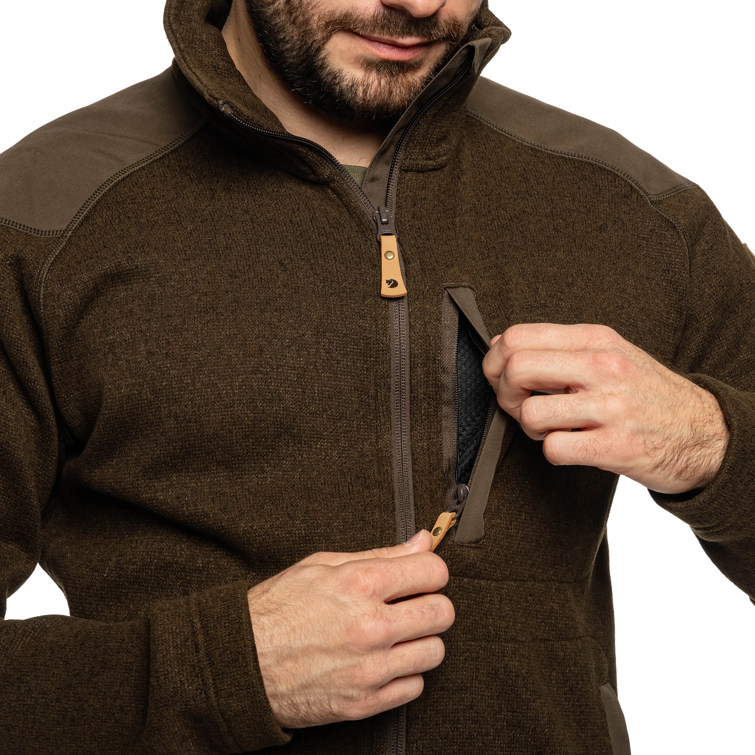 Pile Fjallraven Buck Fleece - Dark Olive