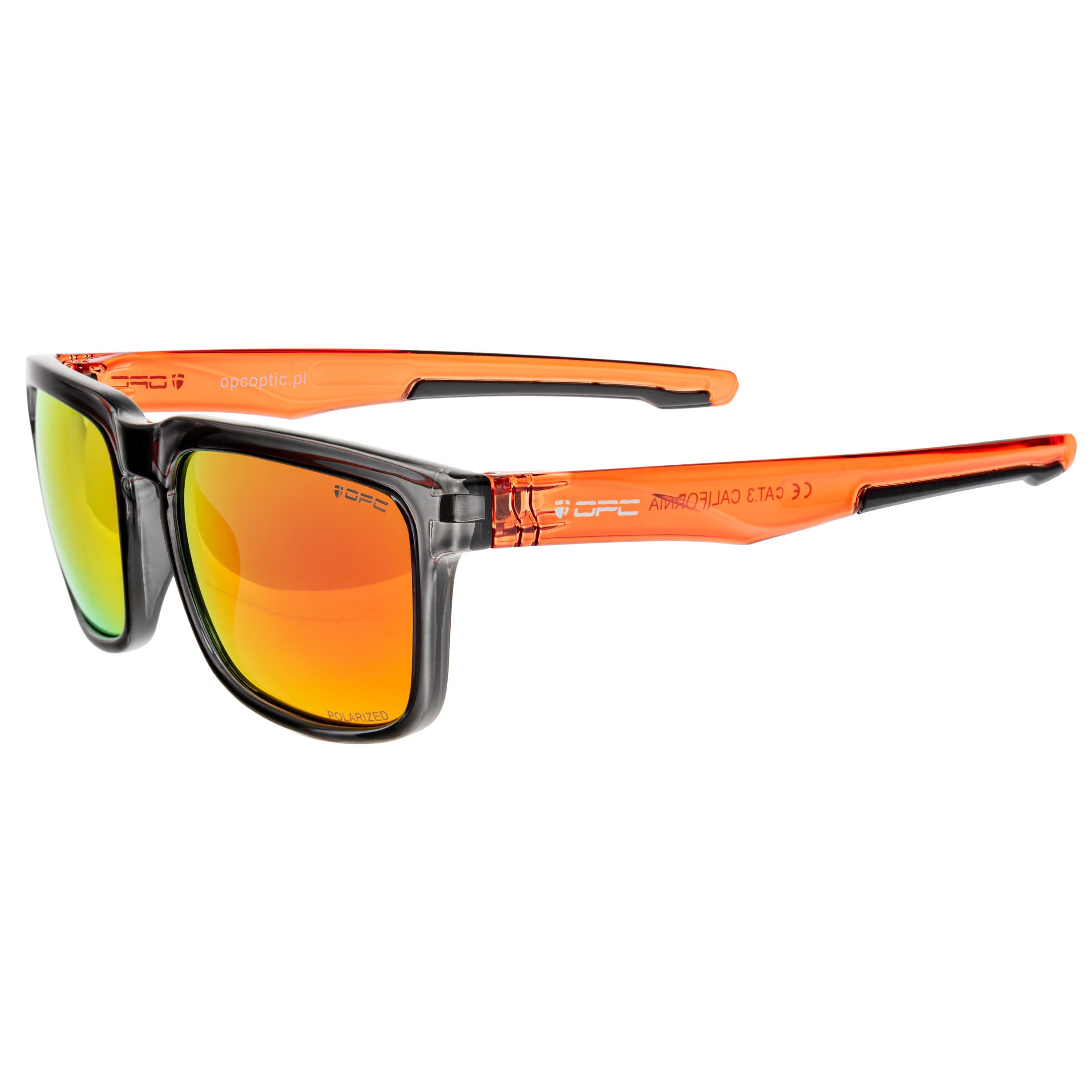 Occhiali da sole OPC Lifestyle California Black/Red Revo con polarizzazione