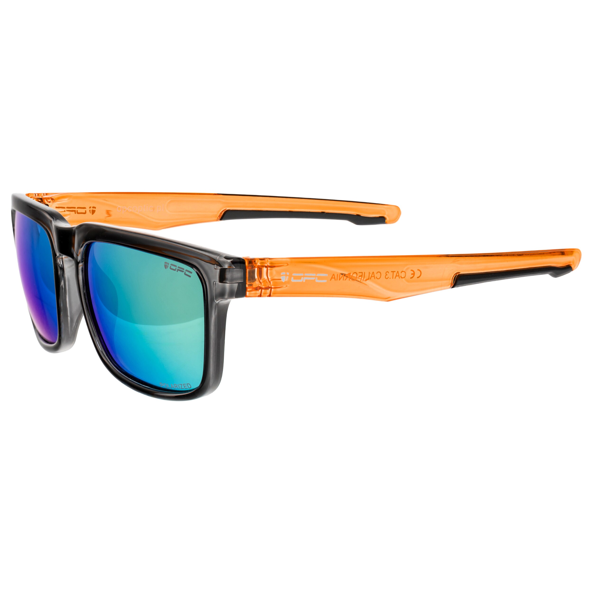 Occhiali da sole OPC Lifestyle California Black/Yellow Revo con polarizzazione
