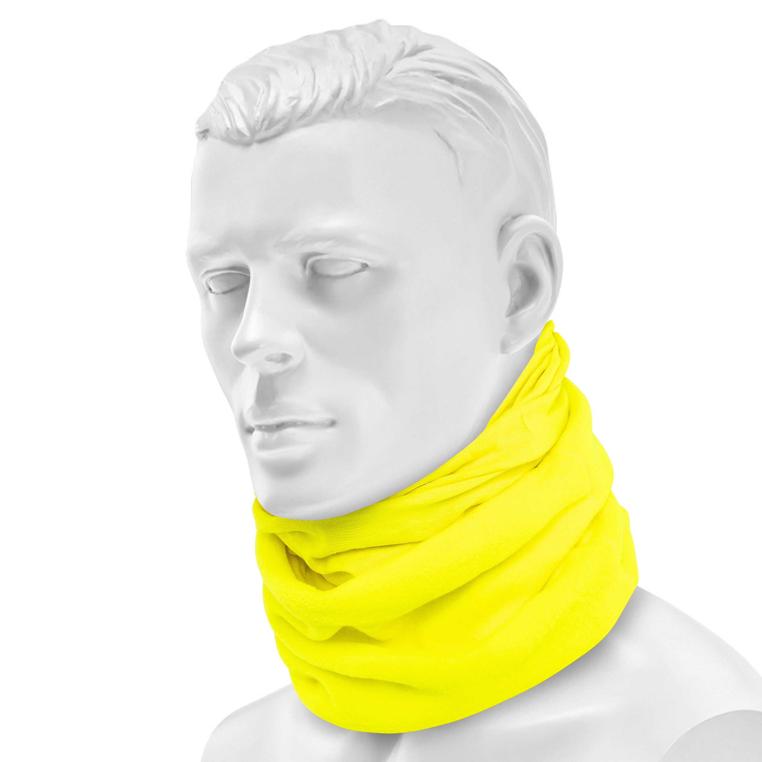 Bandana tubolare protettiva Buff Safety Polar Neckwear - Solid Yellow Fluor