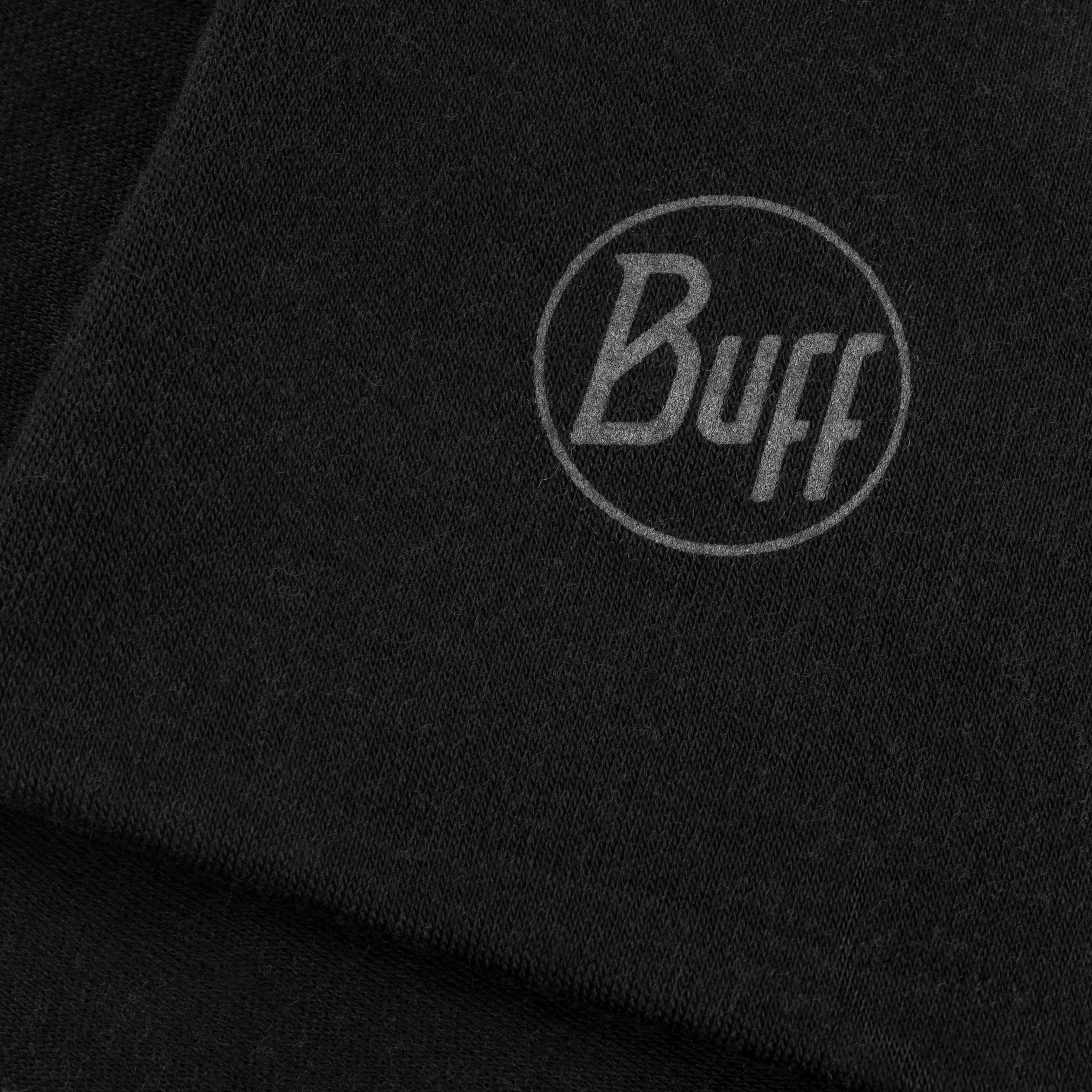 Berretto Buff Safety Merino Wool Thermal 1 Layer Solid - Black