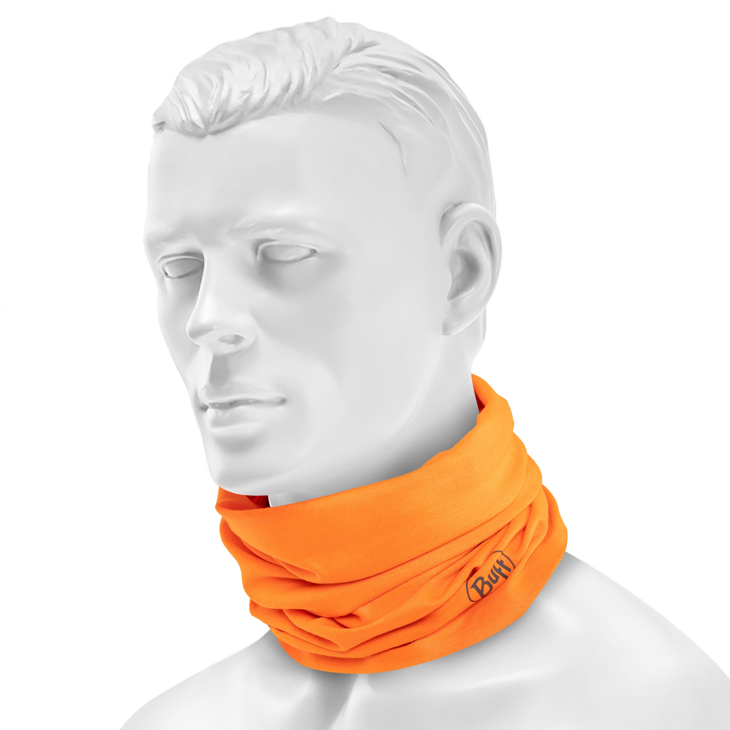 Bandana tubolare protettiva Buff Safety Thermonet Neckwear - Solid Orange Fluor