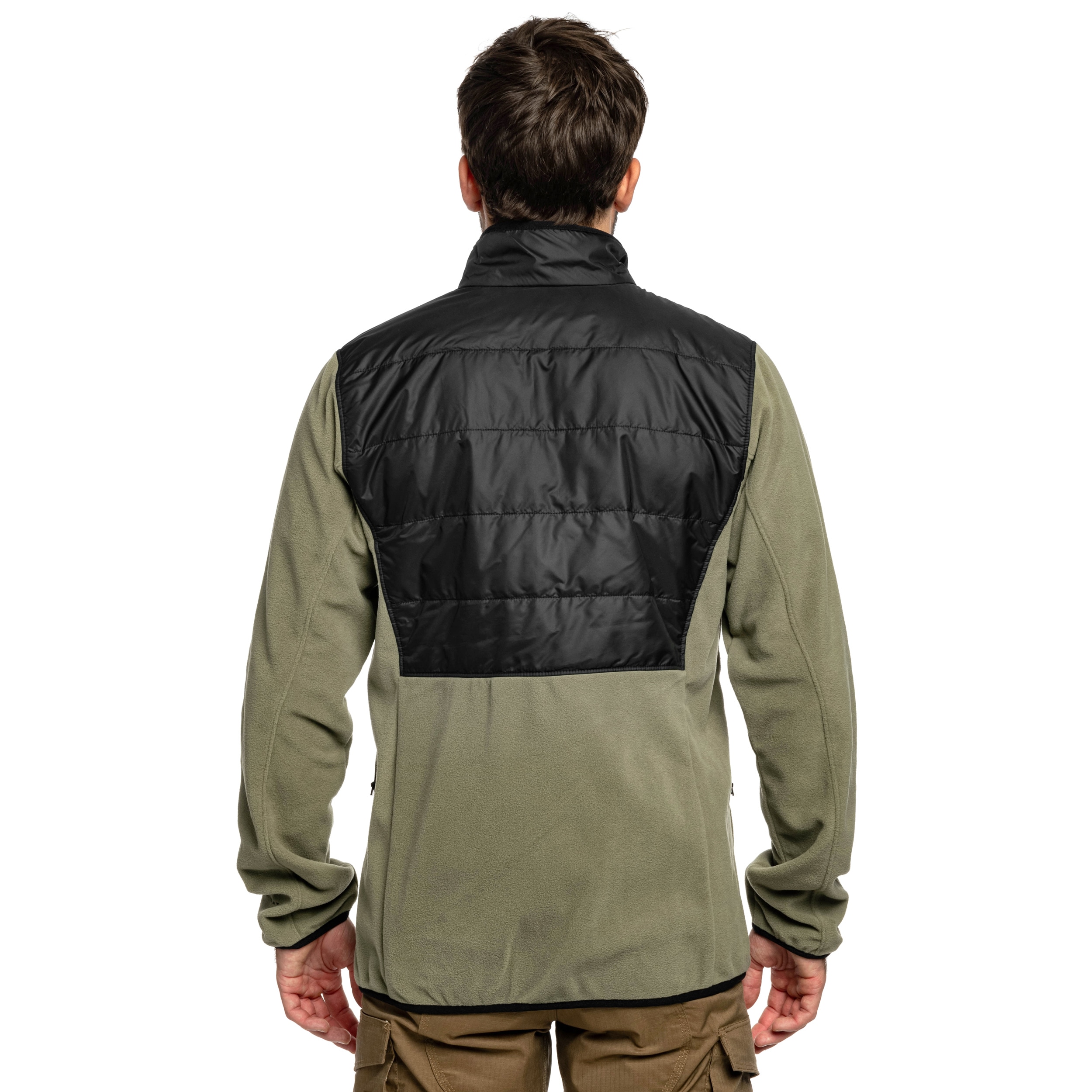 Pile Columbia Basin Butte II Hybrid Fleece Jacket - Stone Green/Black