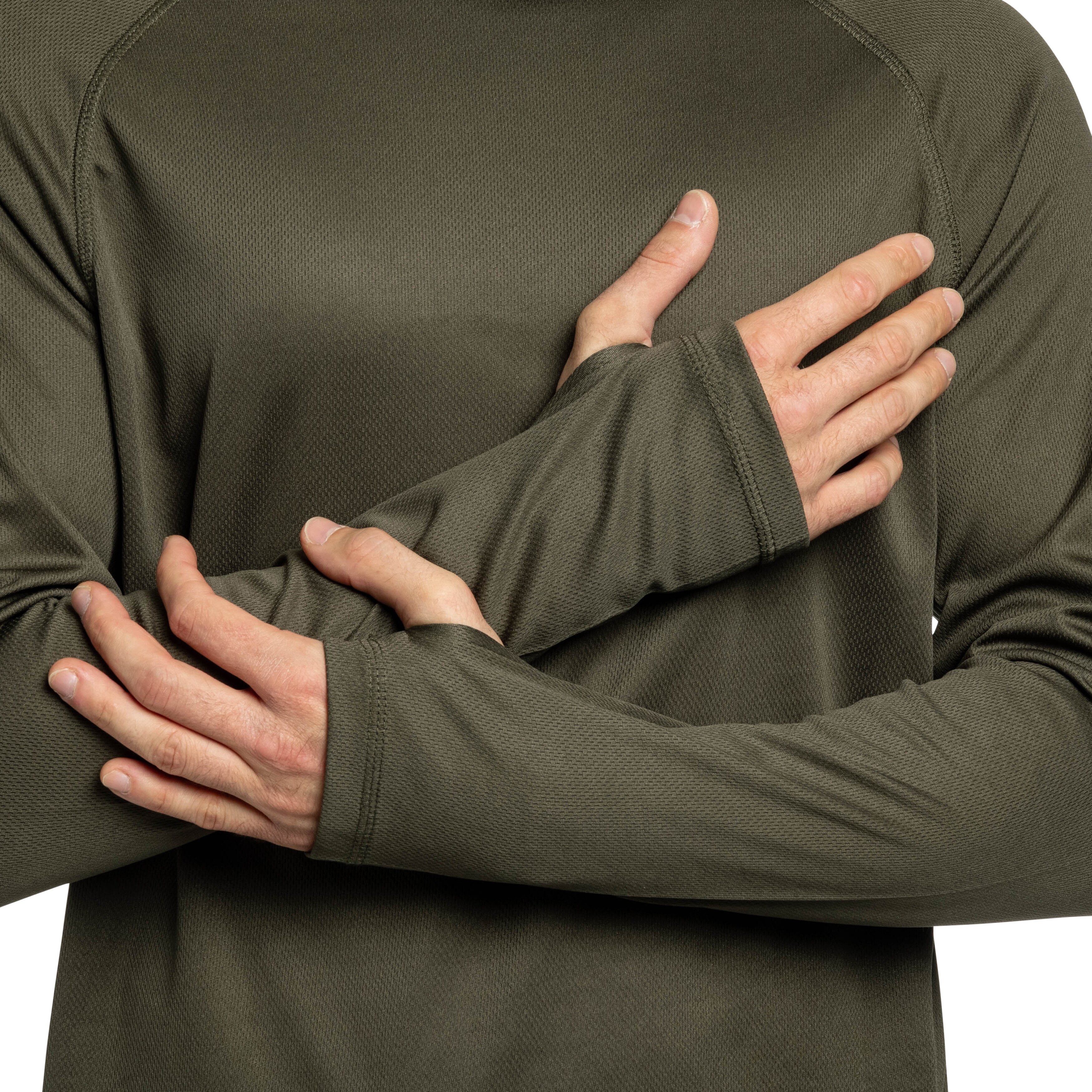 Maglia Brandit QuickDry a Manica Lunga - Olive