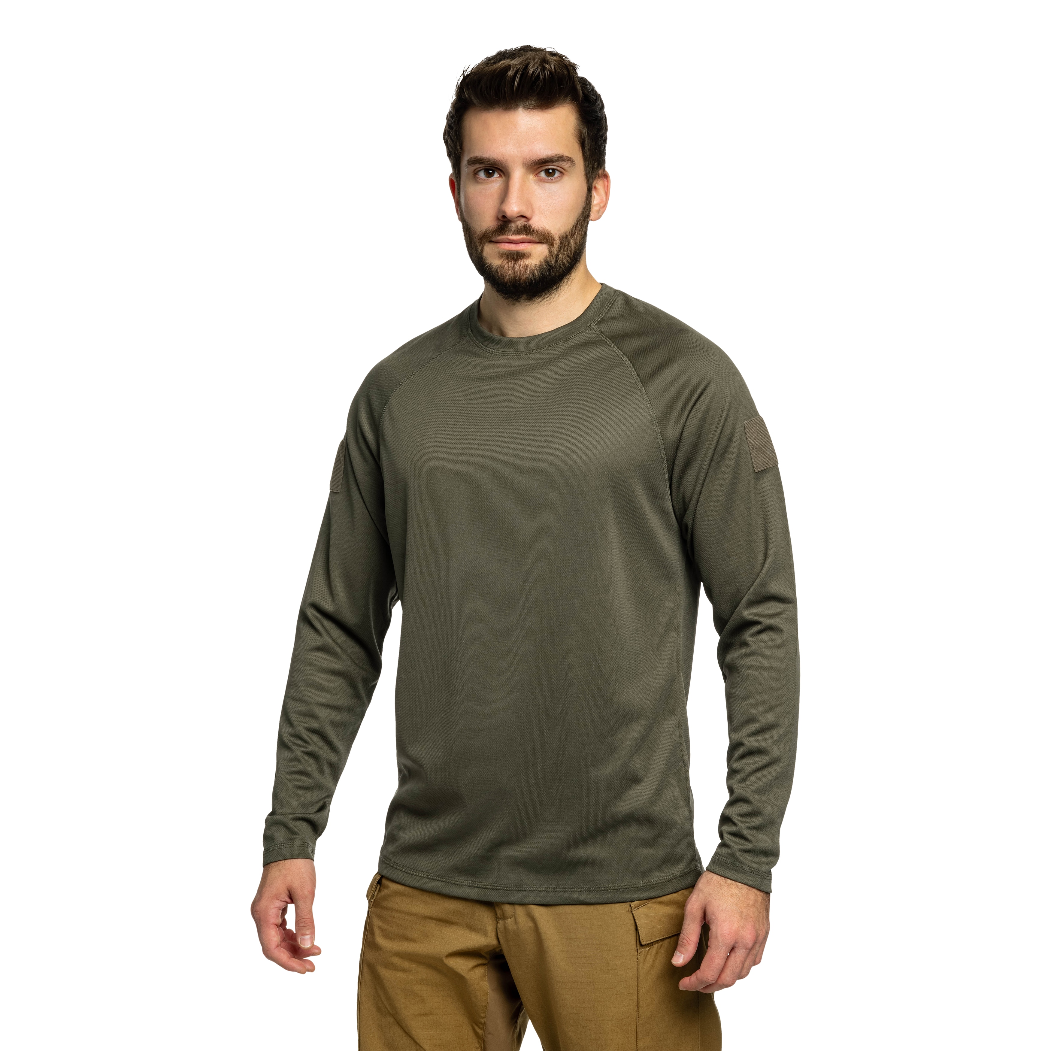 Maglia Brandit QuickDry a Manica Lunga - Olive