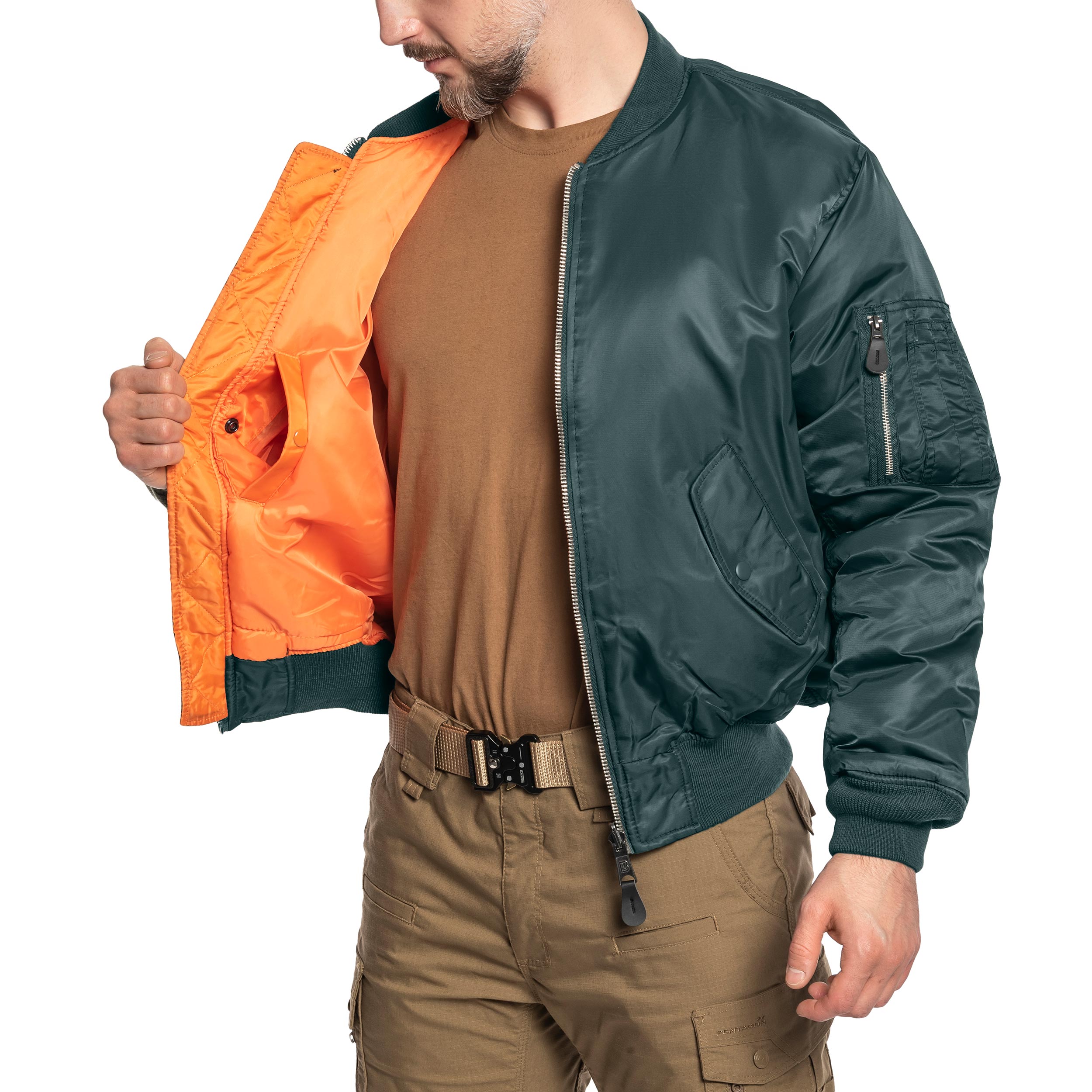 Giacca Brandit MA1 - Bottle Green