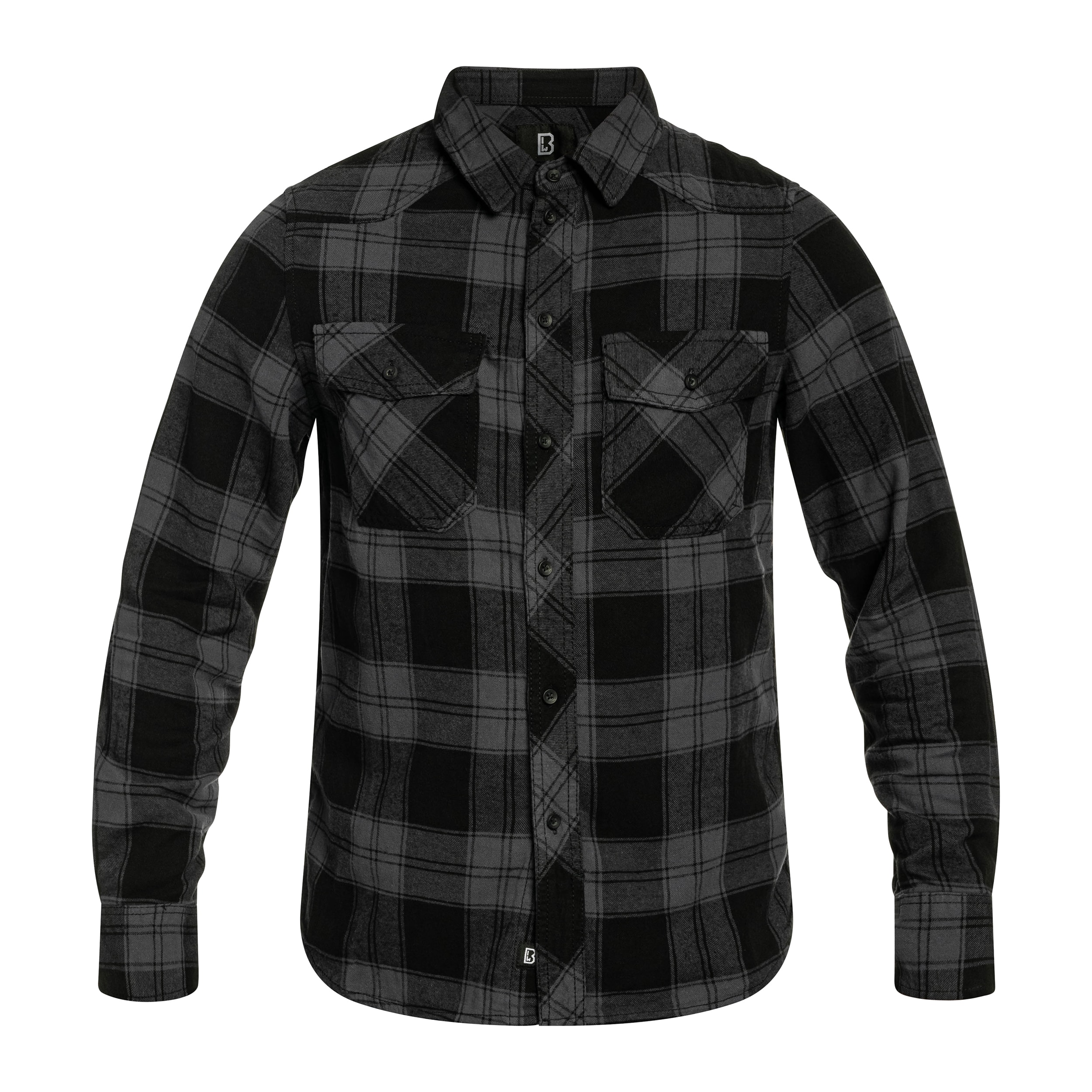 Camicia Brandit Check Shirt - Black/Steel Grey