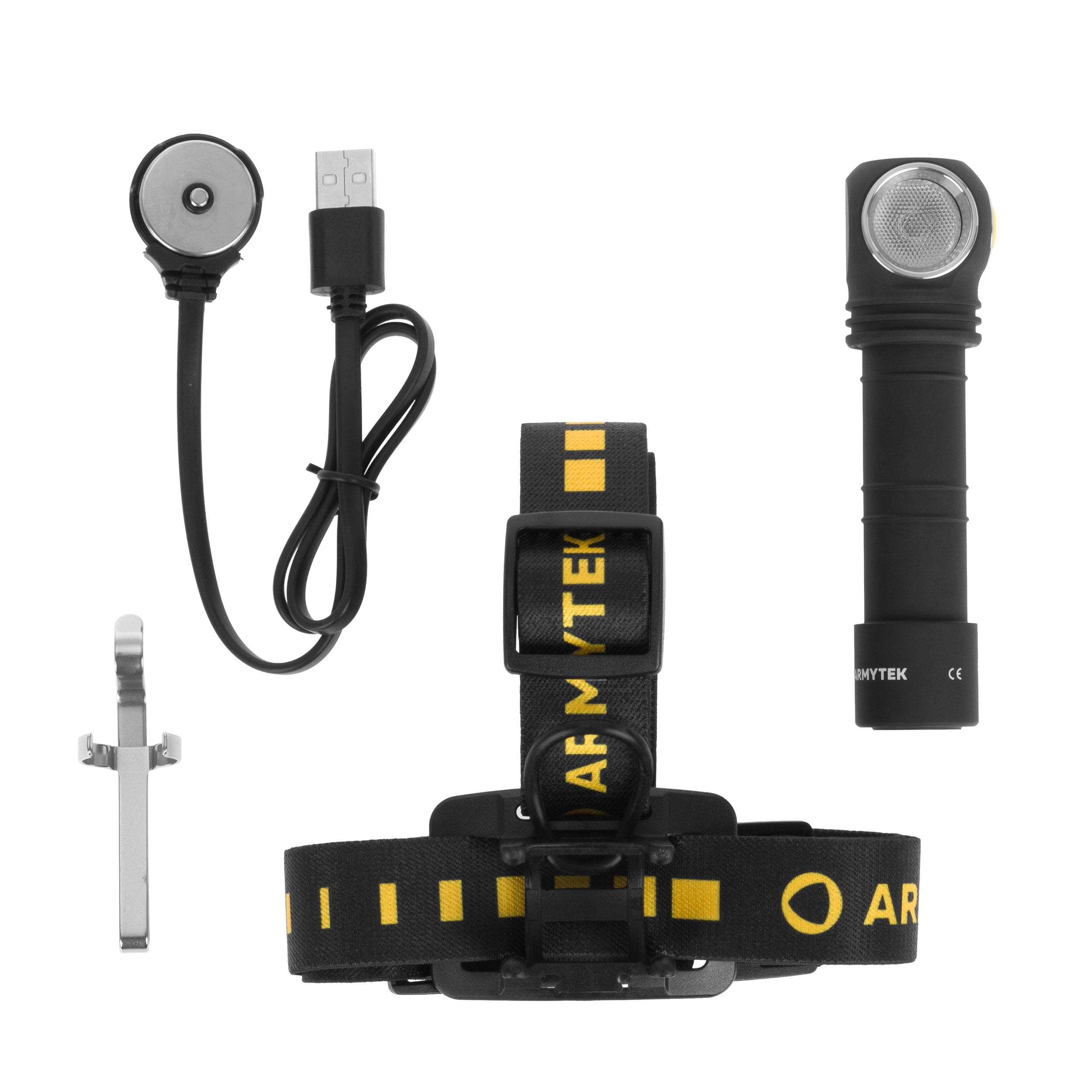 Torcia frontale e angolare Armytek Wizard C2 WR Magnet USB Warm PCB - 1020 lumen