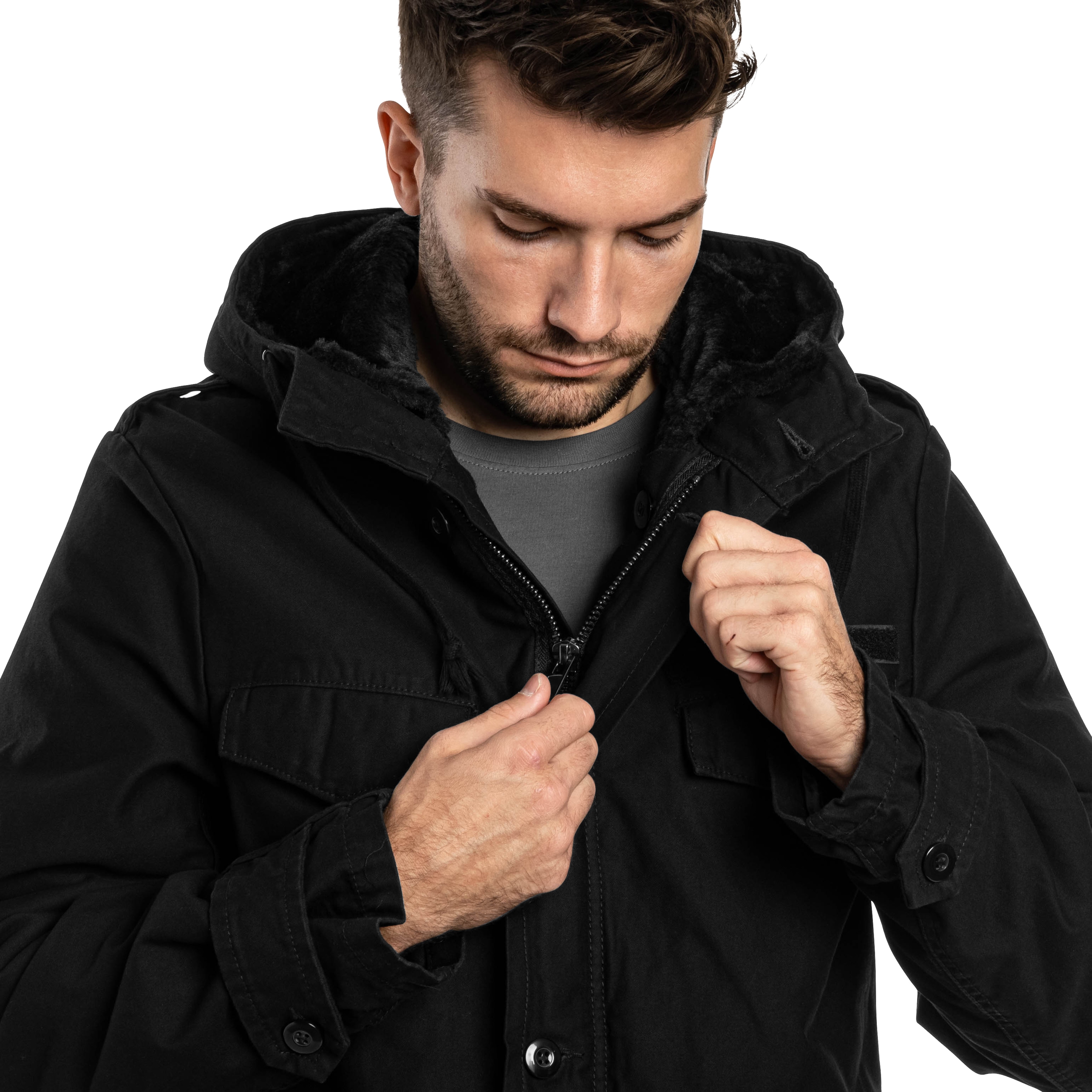 Giacca Brandit BW Parka Heavy - Black