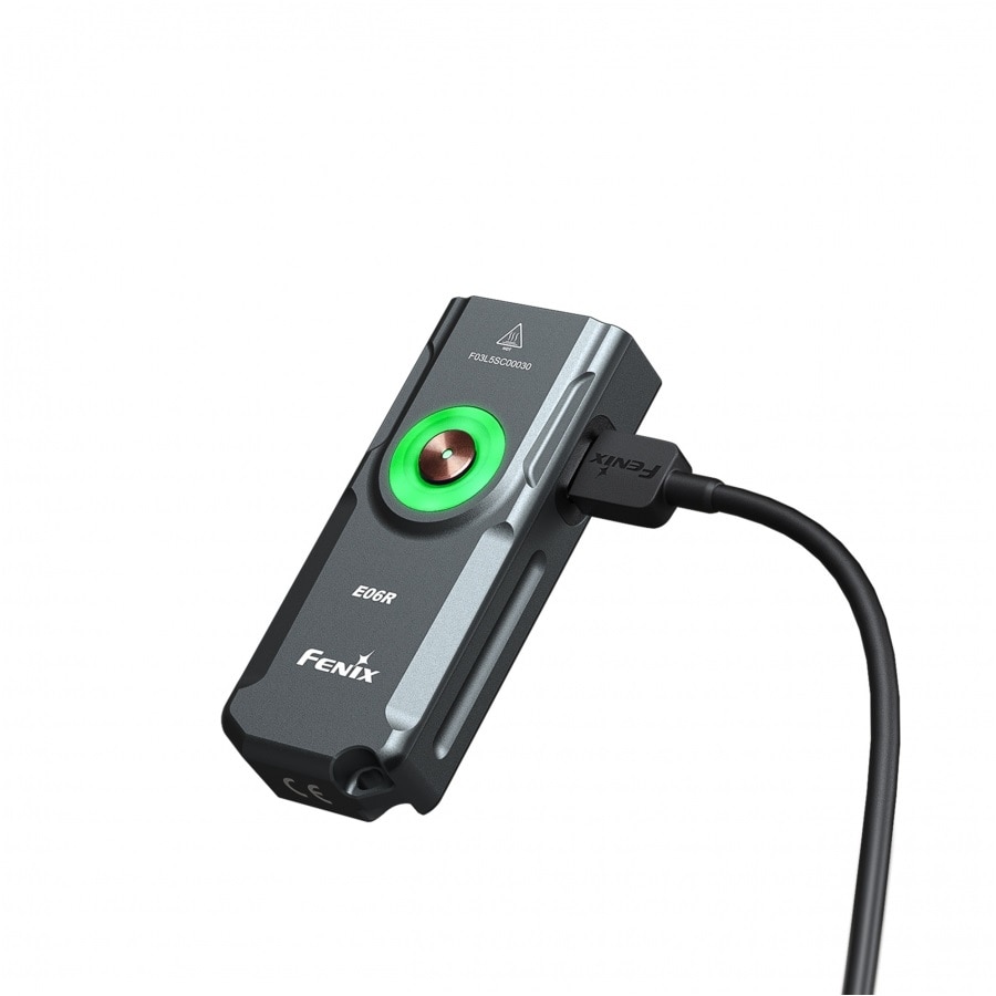 Torcia con puntatore laser Fenix E06R UV Grey 700 lumen