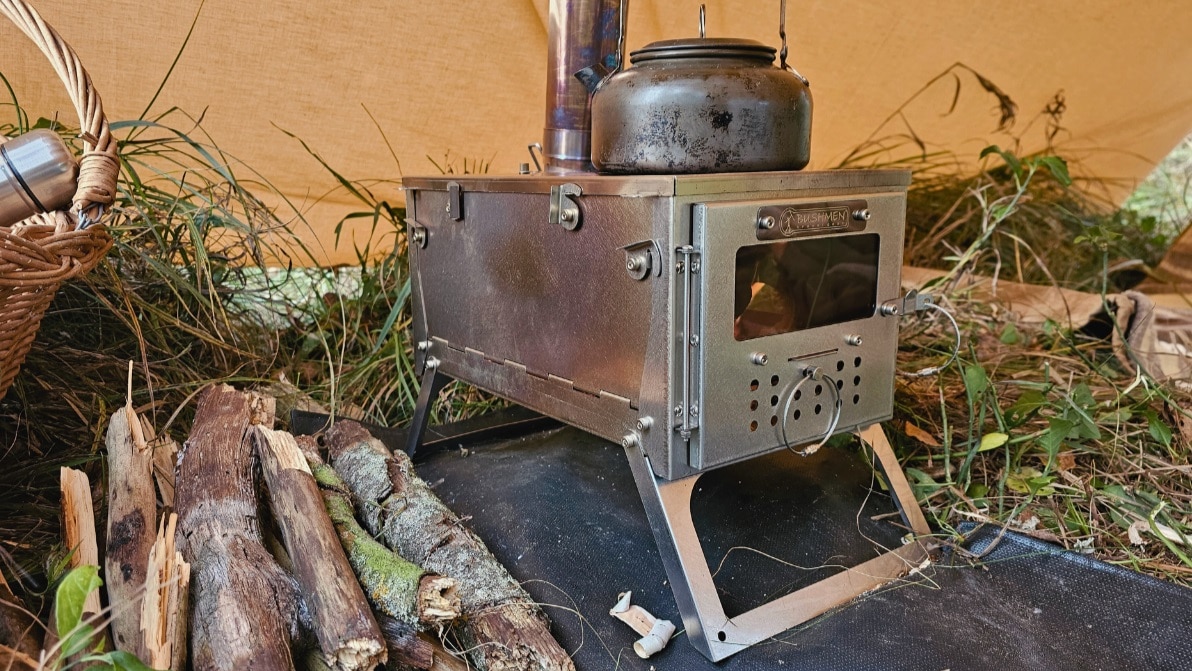 Fornello pieghevole in titanio Bushmen Fastfold S2WT