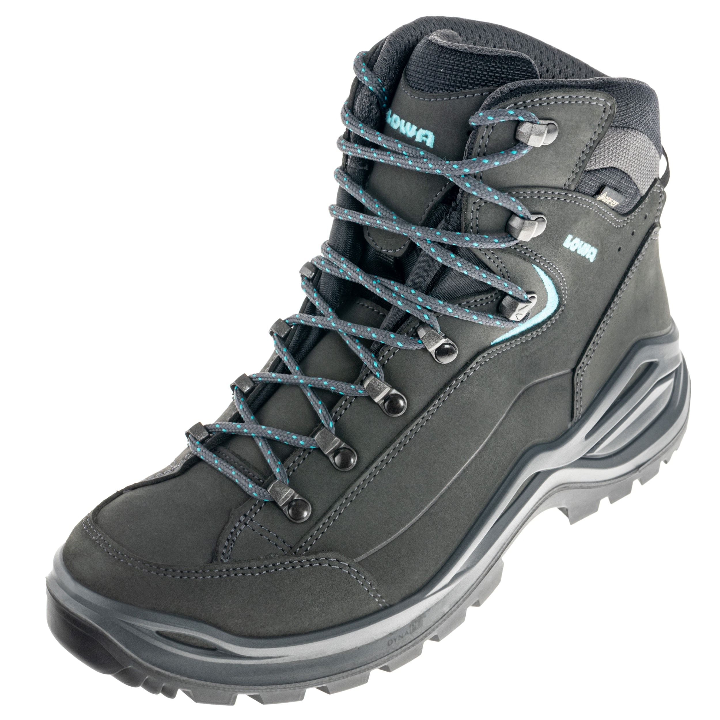 Scarponi da donna Lowa Renegade EVO GTX MID - Asphalt/Turqoise