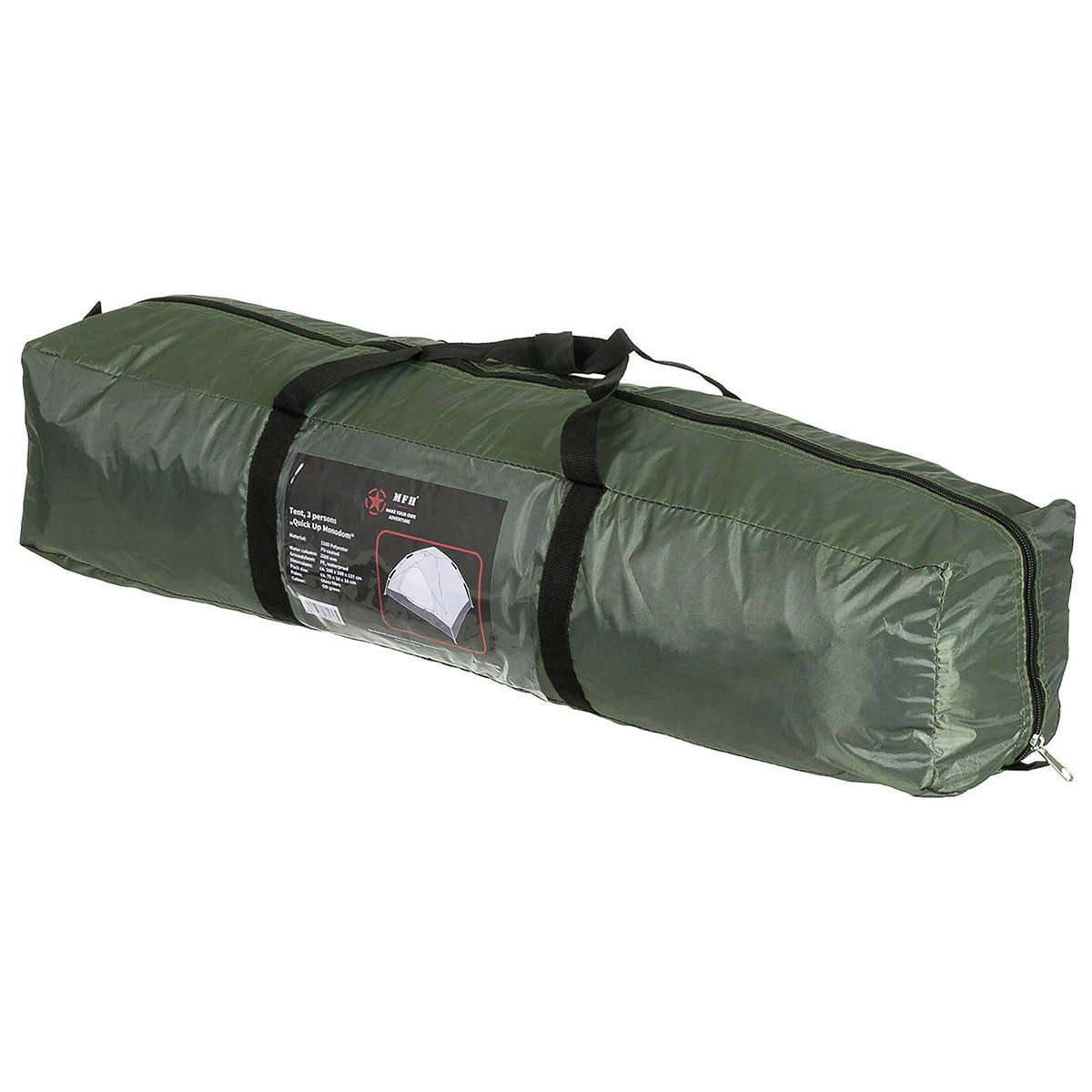 Tenda MFH Quick Up Monodom per 3 persone - Olive