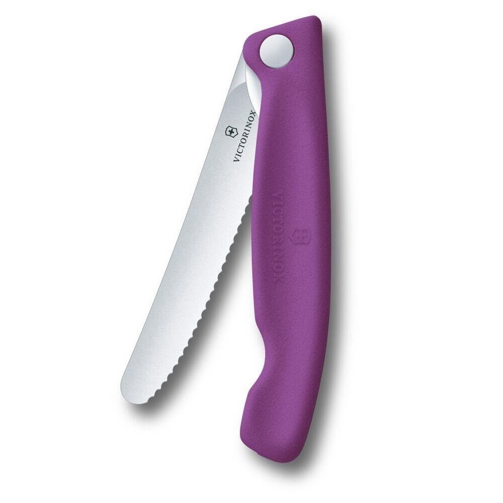 Coltello pieghevole da cucina Victorinox Picnic Swiss Classic - Purple