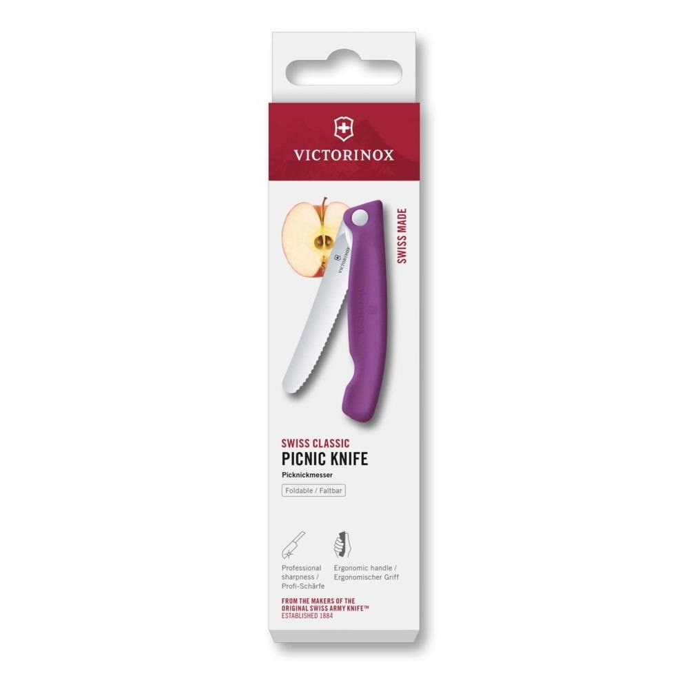Coltello pieghevole da cucina Victorinox Picnic Swiss Classic - Purple