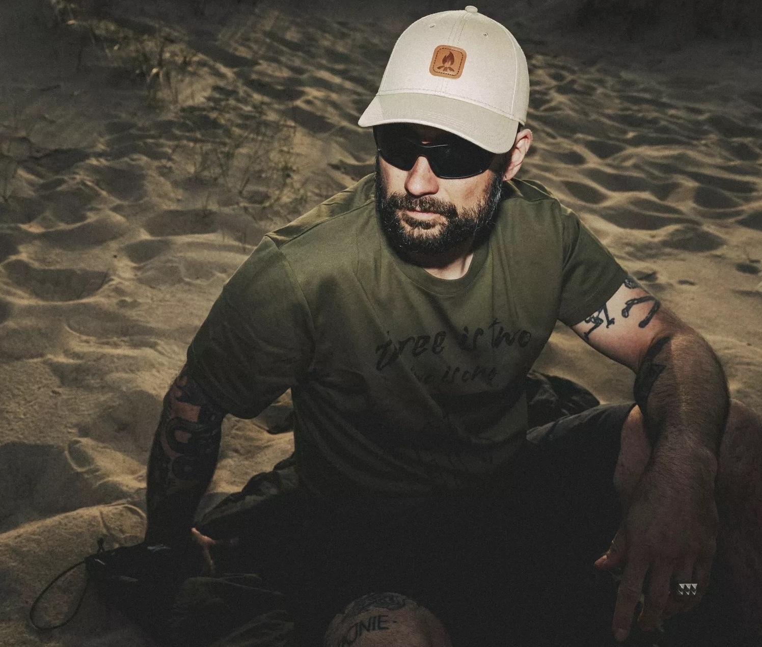 Cappellino con visiera Helikon-Tex Bushcraft Patch - Khaki
