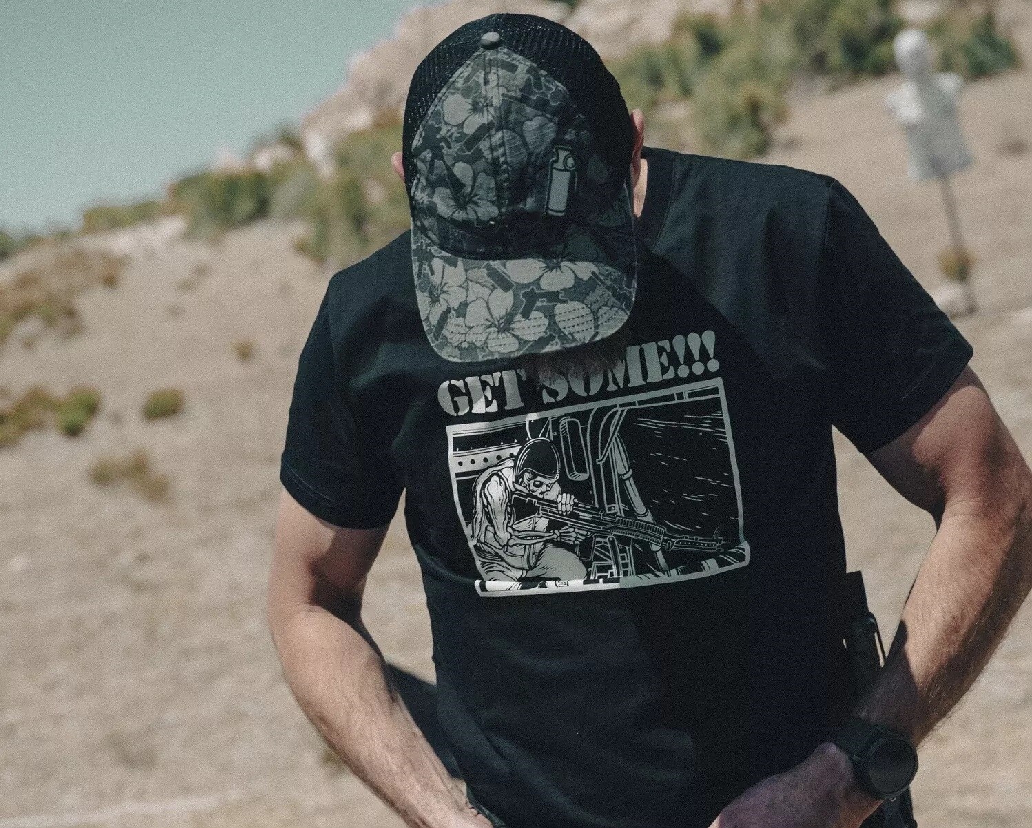 Cappellino con visiera Helikon-Tex Hawaiian Trucker - Dark Ops