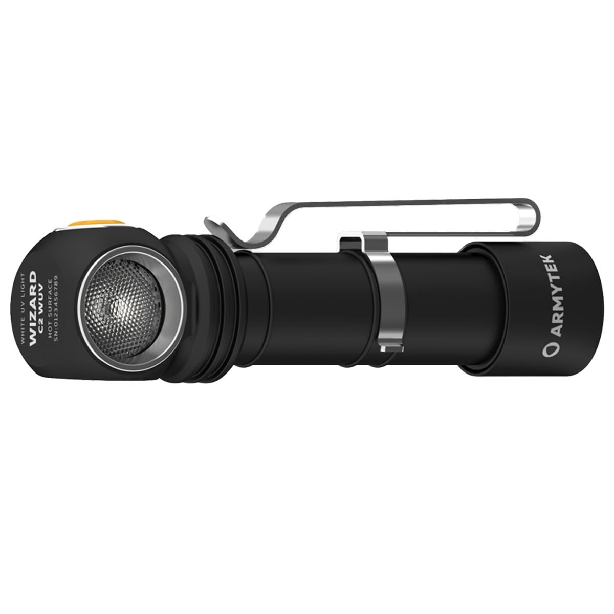 Lampada frontale e angolare Armytek Wizard C2 WUV Magnet USB White PCB 1100 lumen