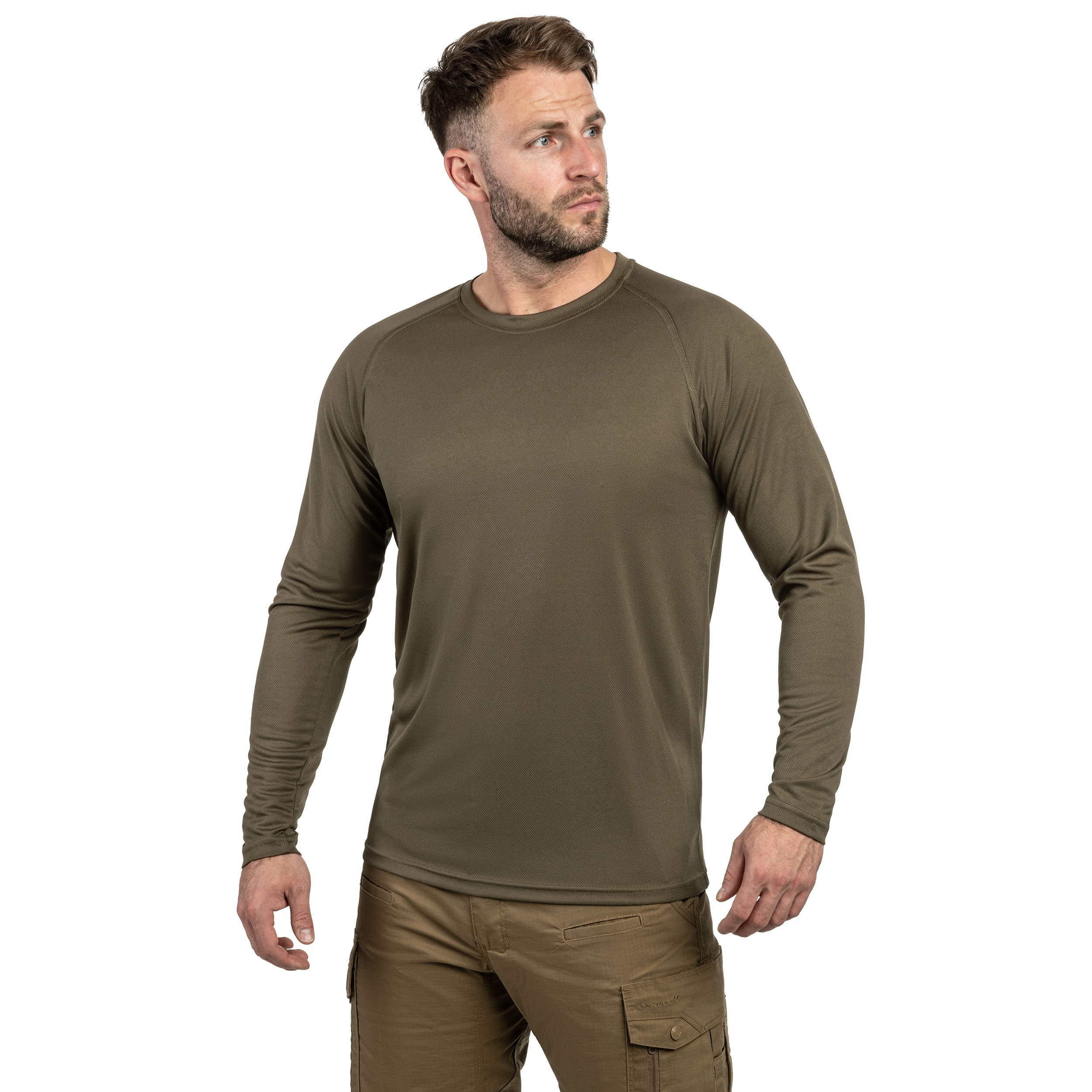 Maglia Highlander Forces Quick Dry Manica Lunga - Ranger Green