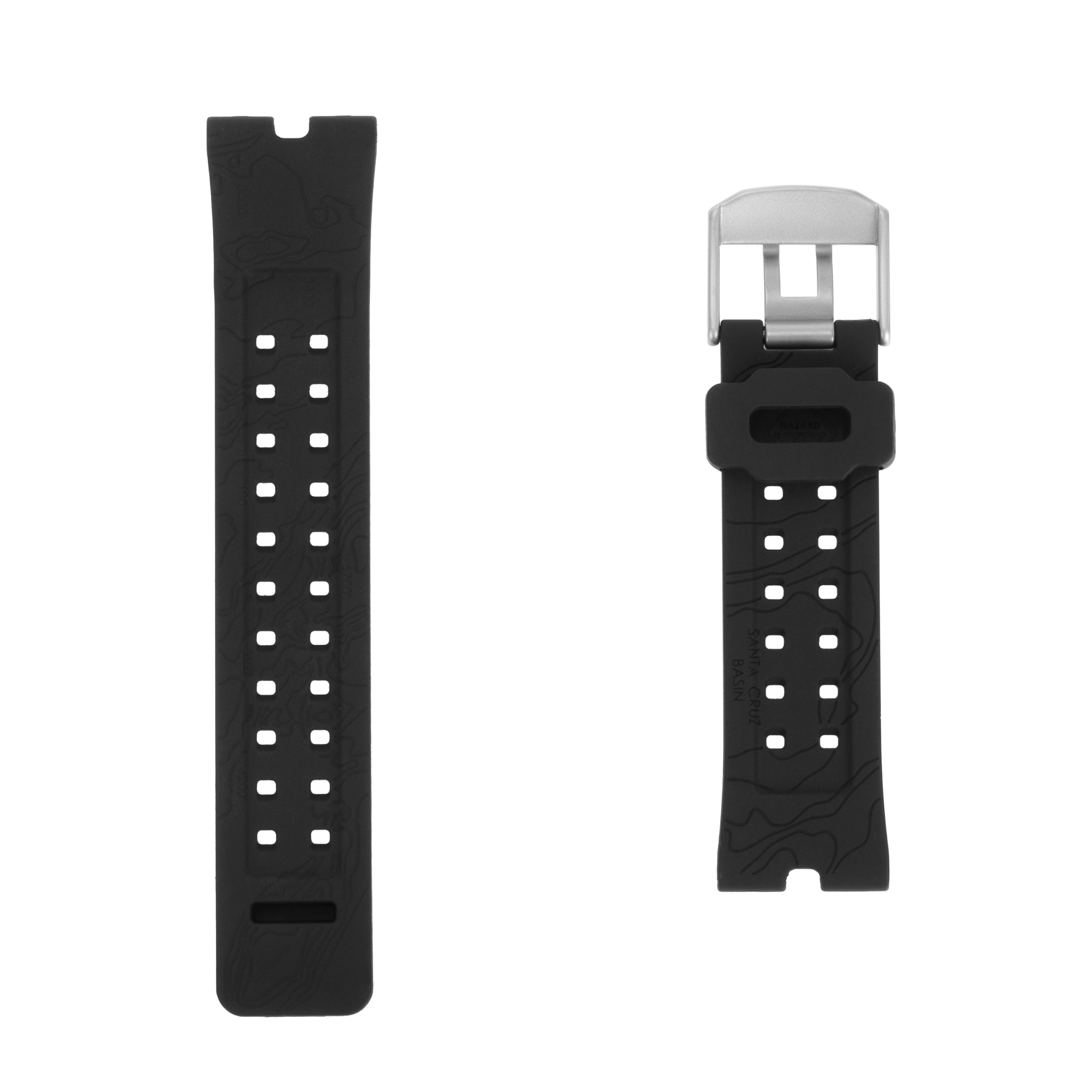 Cinturino per orologio Hazard 4 Nautical TPR - Black/Stainless Steel Buckle