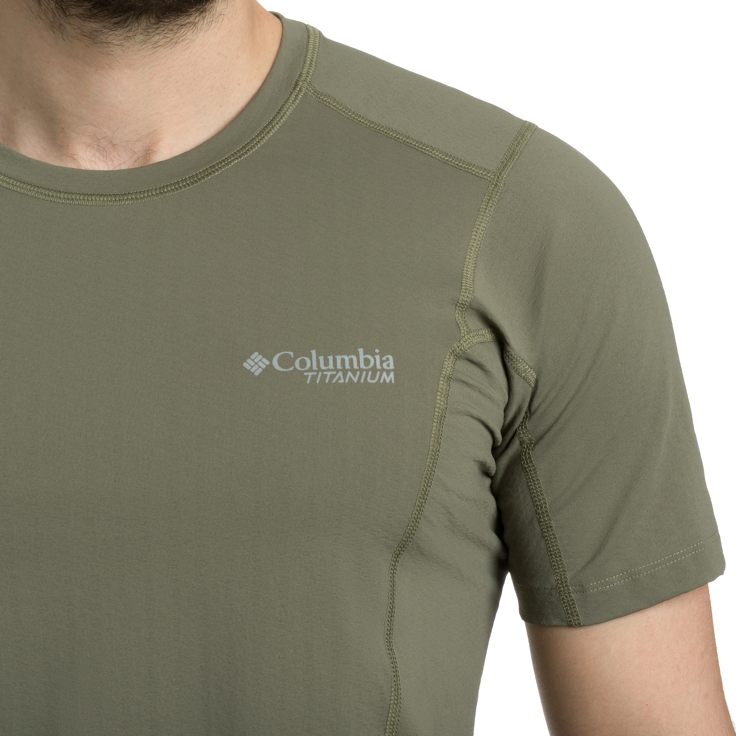 Maglia termica Columbia Diamond Peak Pro maniche corte - Stone Green