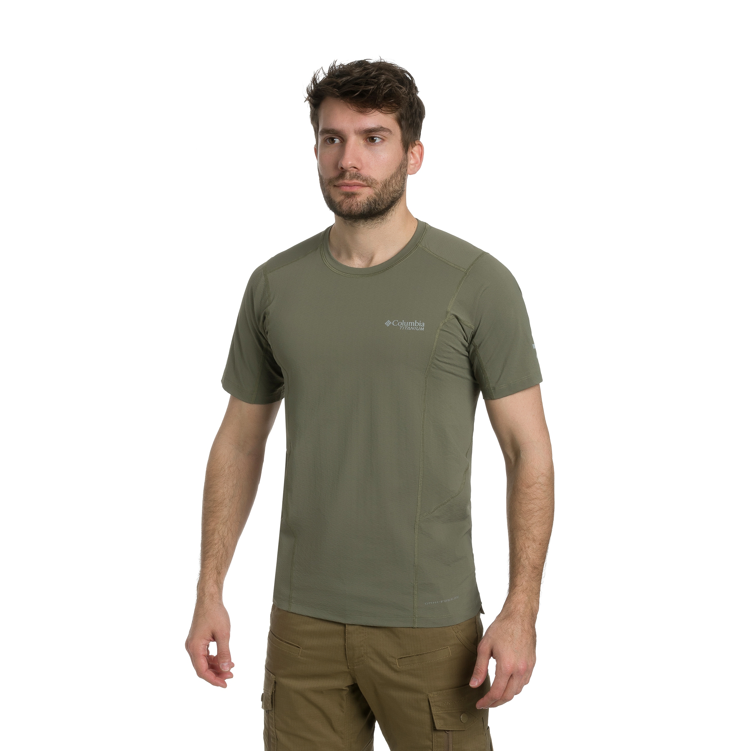 Maglia termica Columbia Diamond Peak Pro maniche corte - Stone Green