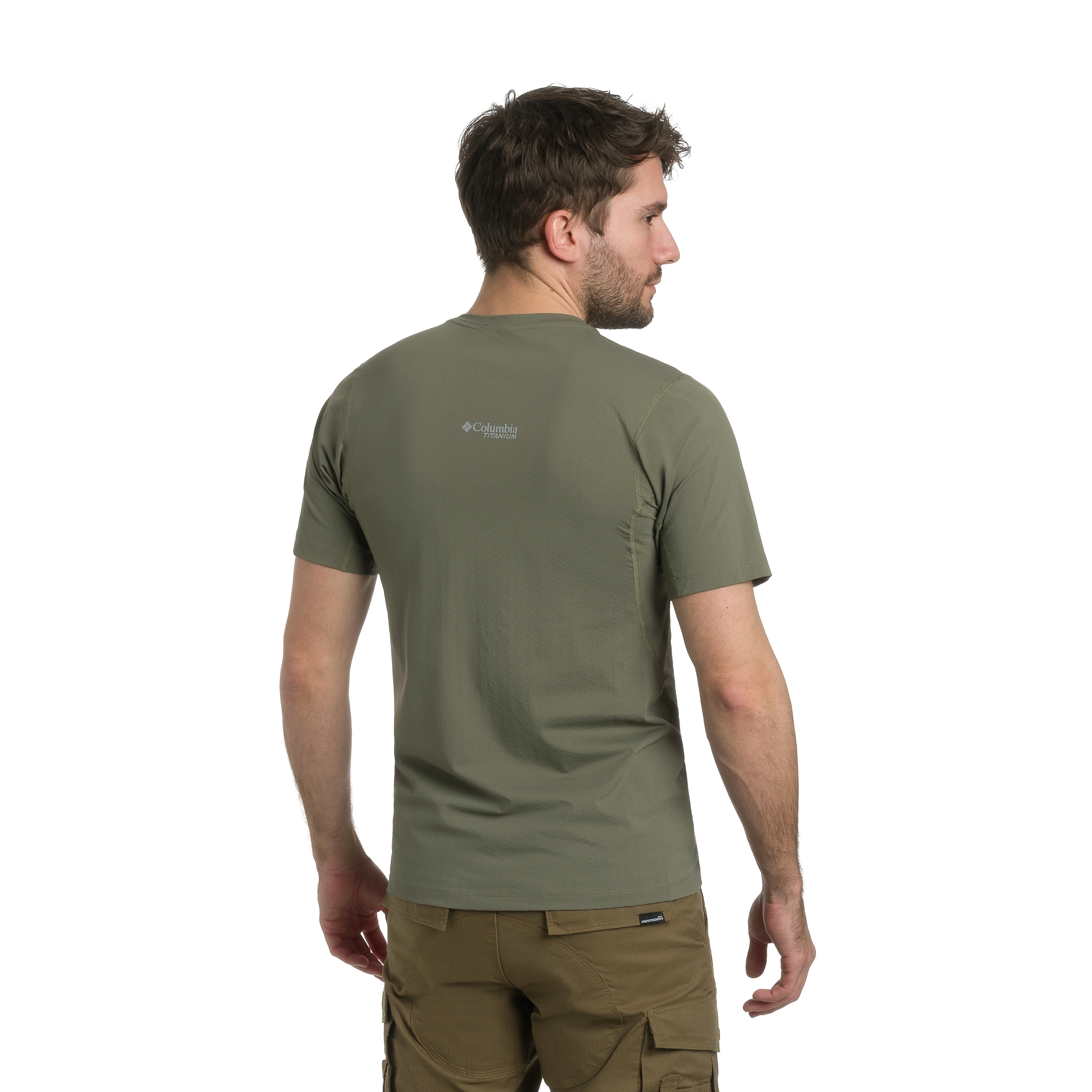 Maglia termica Columbia Diamond Peak Pro maniche corte - Stone Green