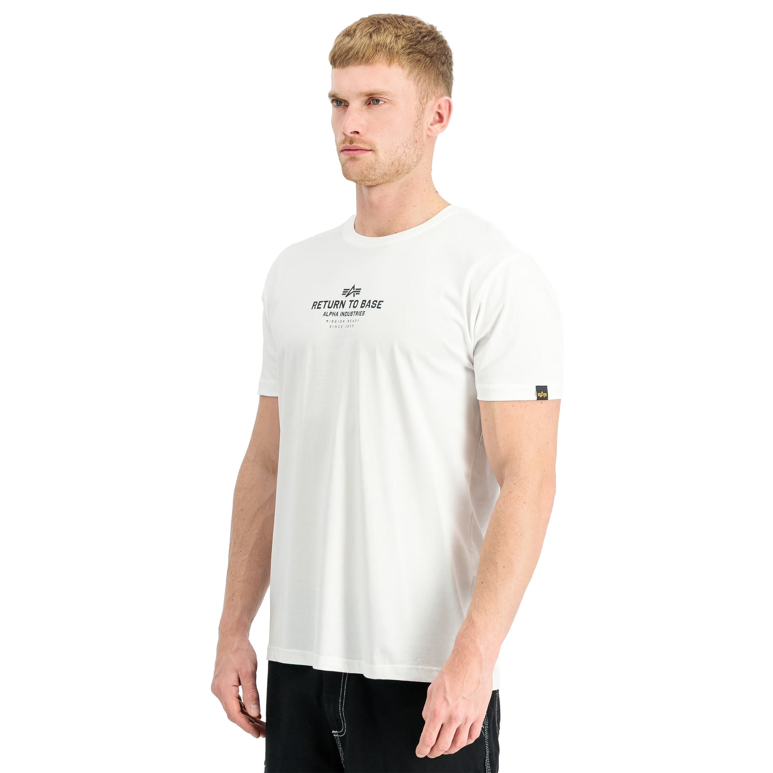 T-shirt Alpha Industries Return to Base - White