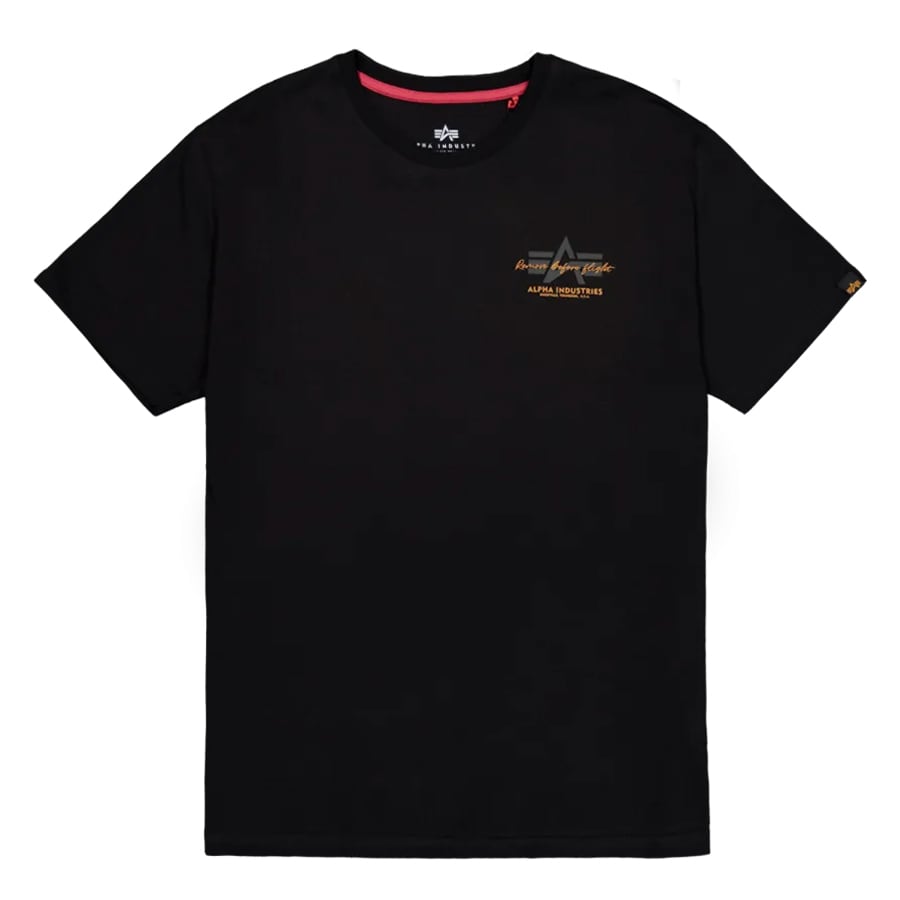 T-shirt Alpha Industries Tonal Logo Print - Black