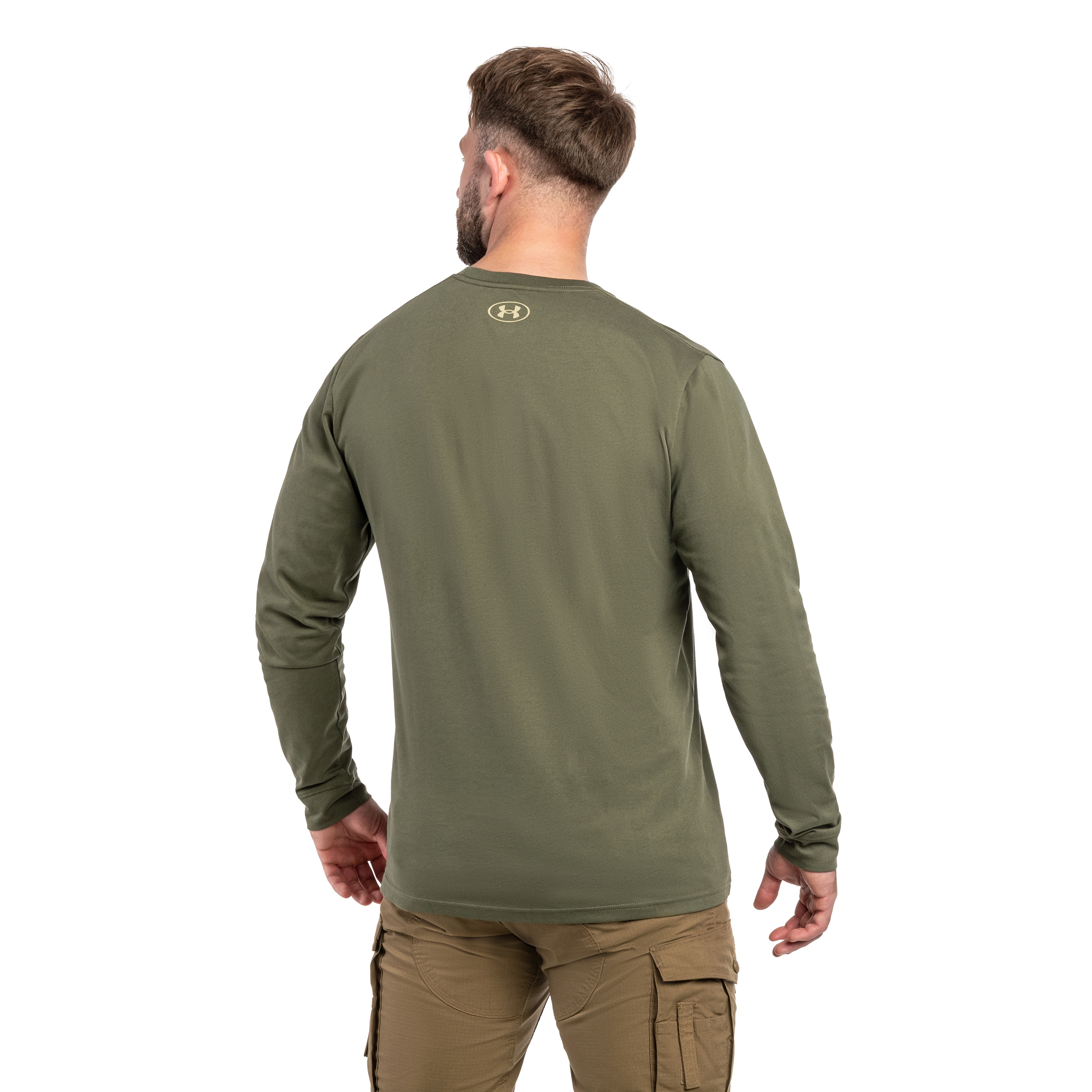 Maglia termica Under Armour Left Chest Manica lunga - Marine OD Green/Field Khaki