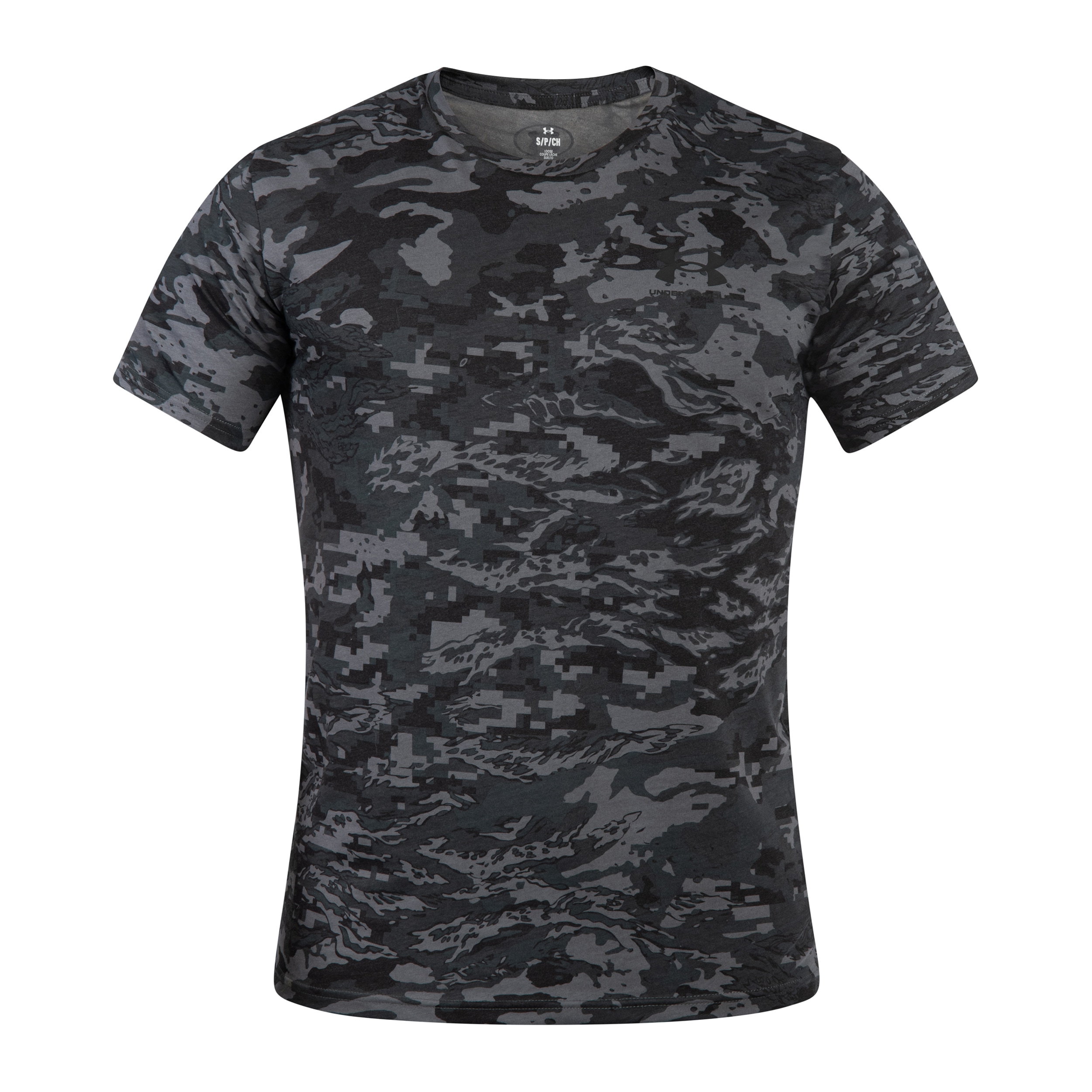 T-shirt Under Armour ABC Camo - Castlerock/Black