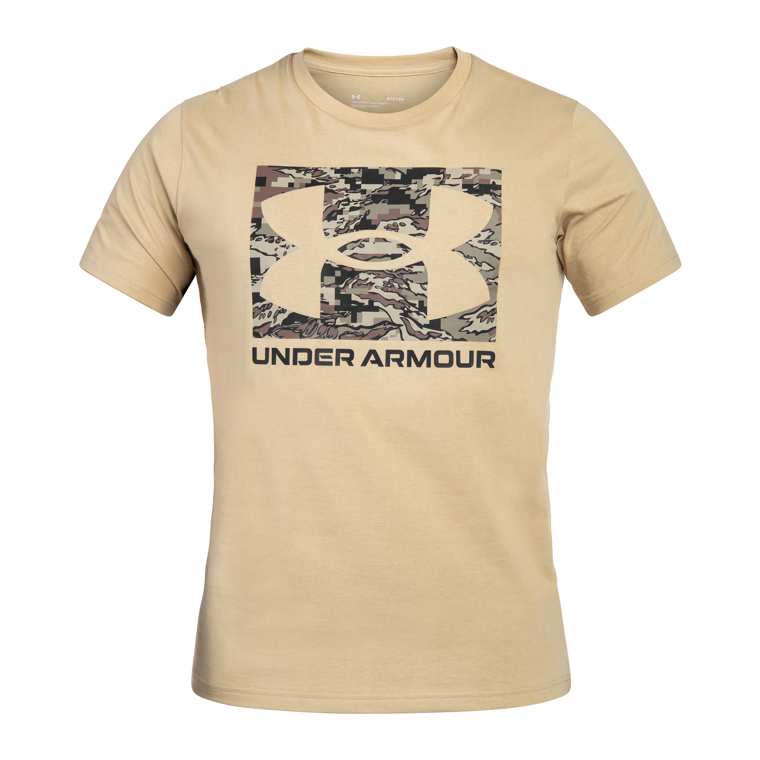 T-shirt Under Armour UA ABC Camo Boxed Logo - Field Khaki/Timberwolf Taupe
