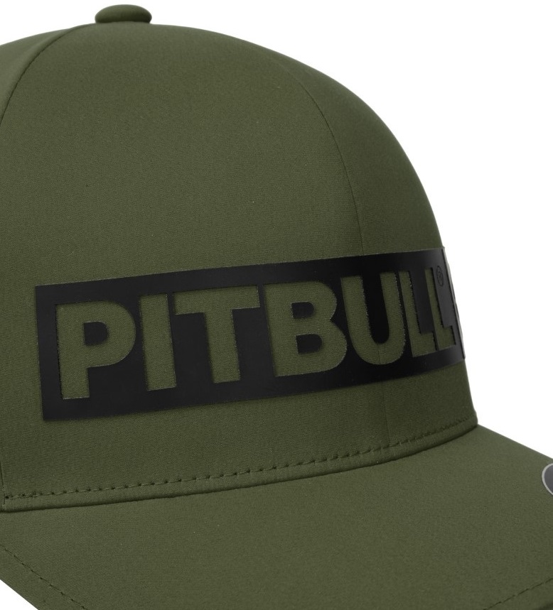 Cappellino con visiera Pitbull Full Cap Stretch Hilltop - Olive