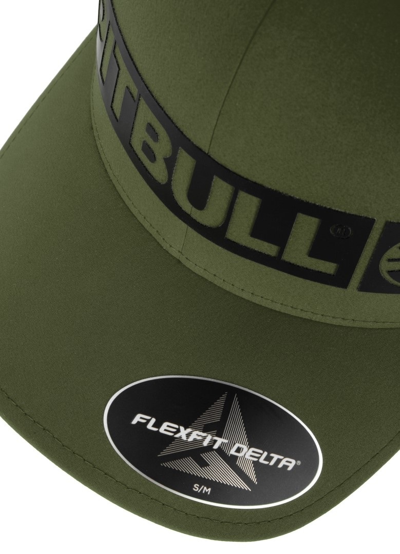 Cappellino con visiera Pitbull Full Cap Stretch Hilltop - Olive