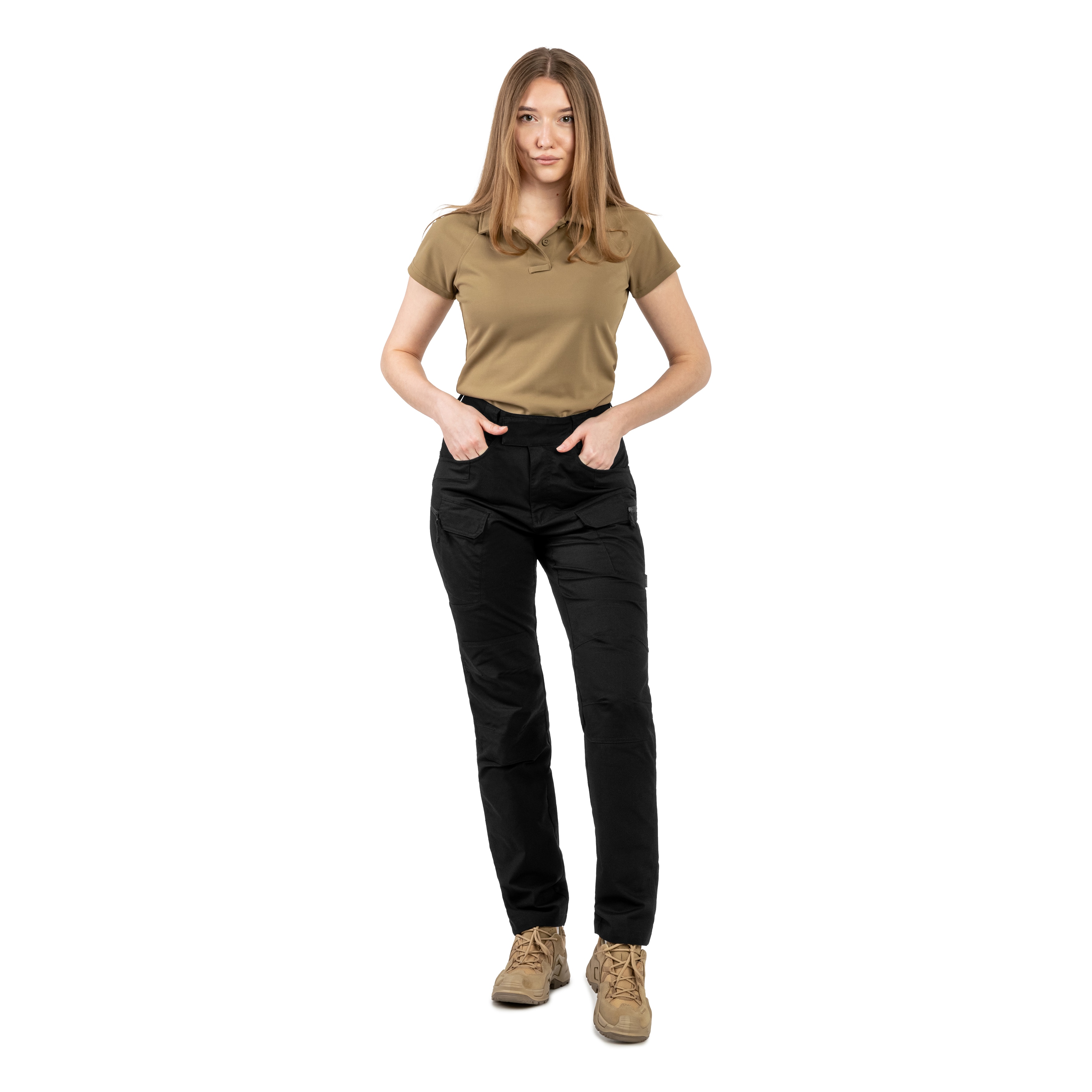 Pantaloni Helikon-Tex UTP PolyCotton Stretch Rip-Stop da donna - Black